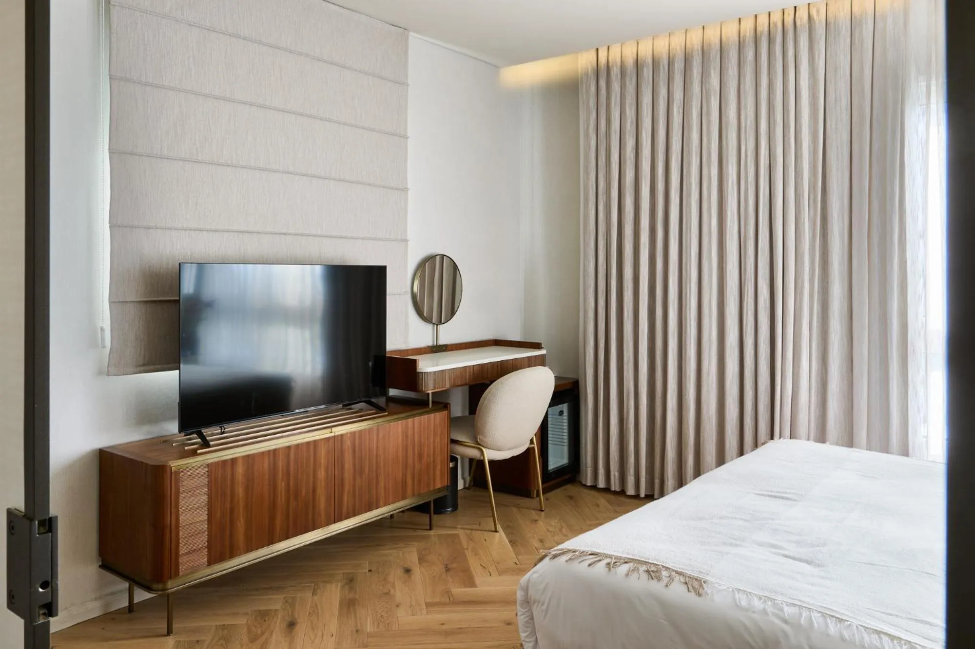 Bed in Jewel TLV Hotel