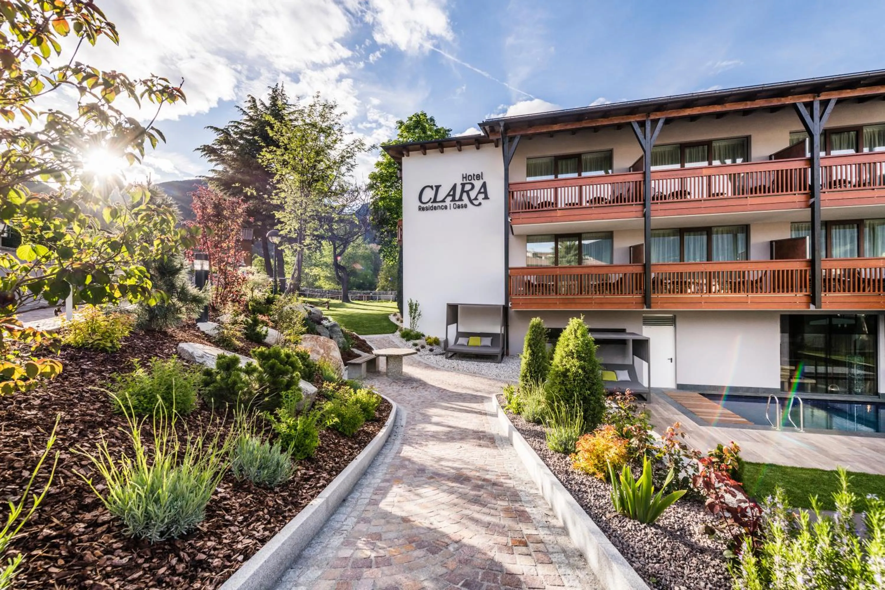 Property building in Hotel Clara