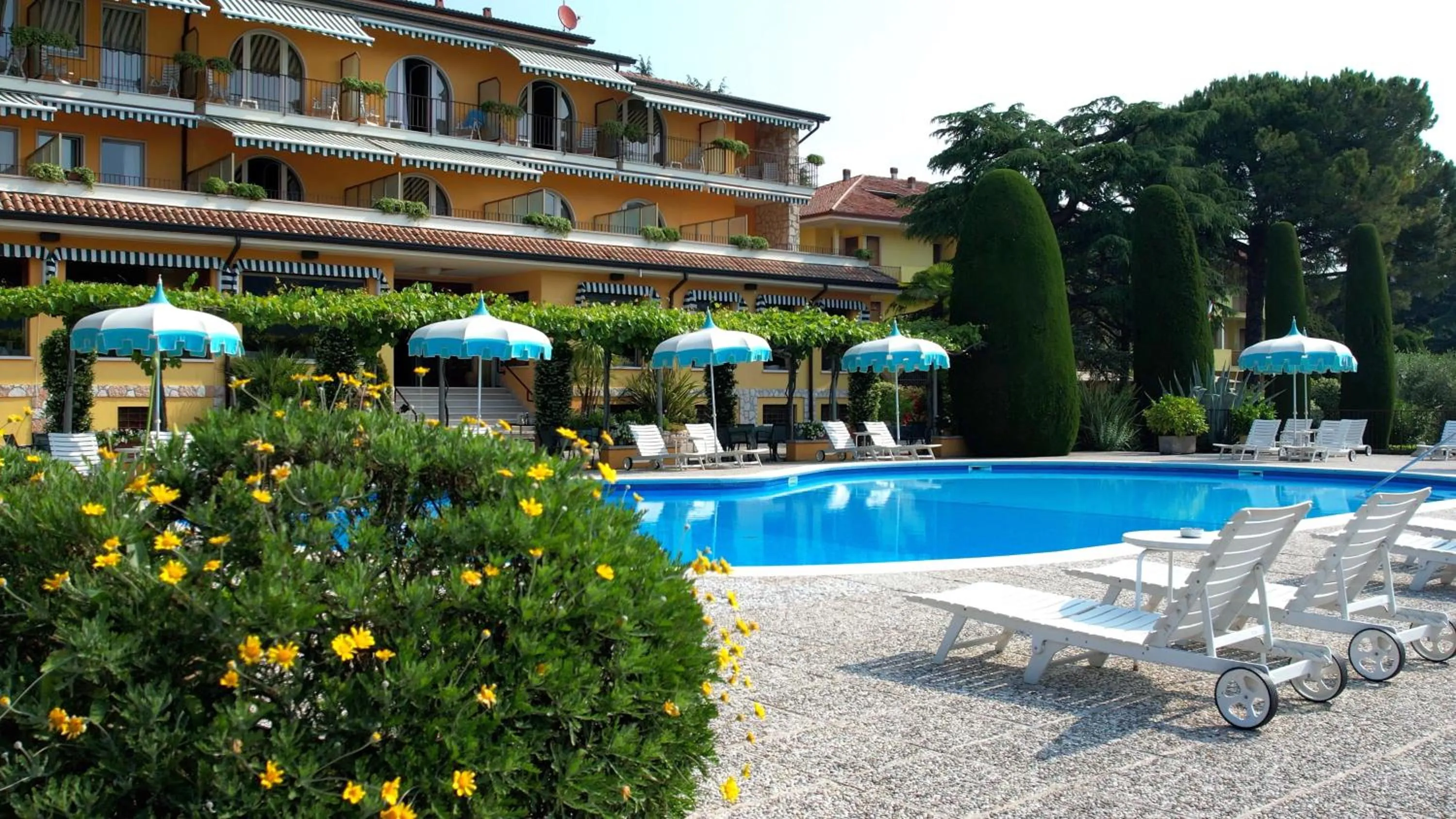 Pool view in Hotel Garden