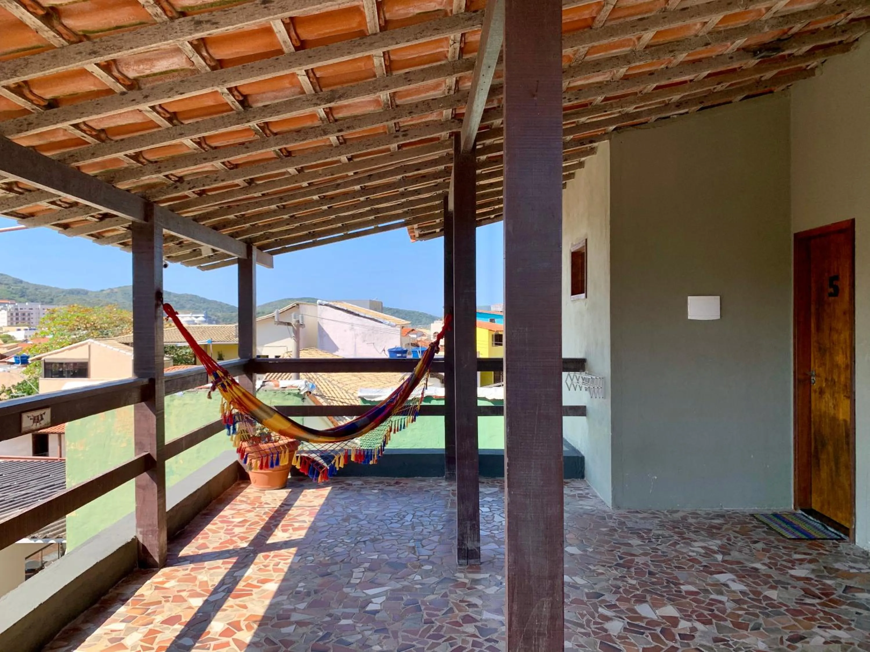 Balcony/Terrace in A Coroa Hostel & Pousada