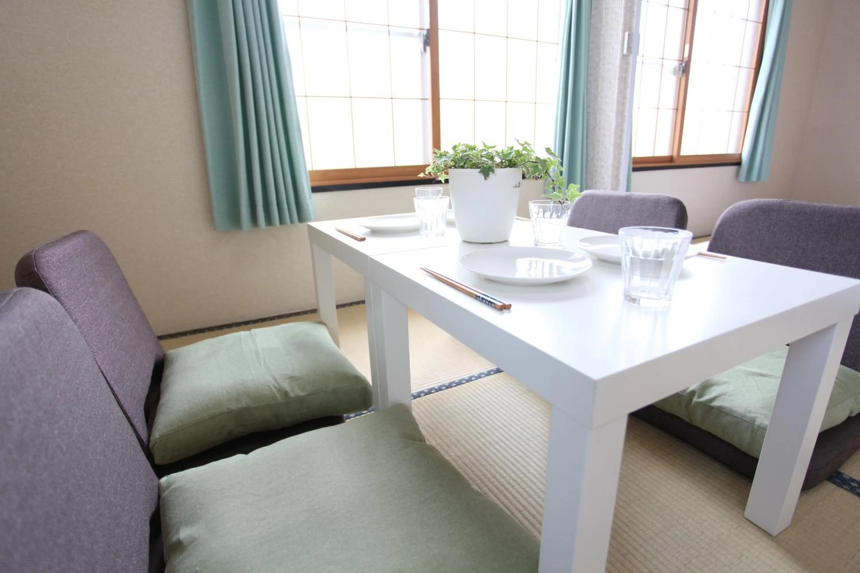 Seating area in Fujiyama Base