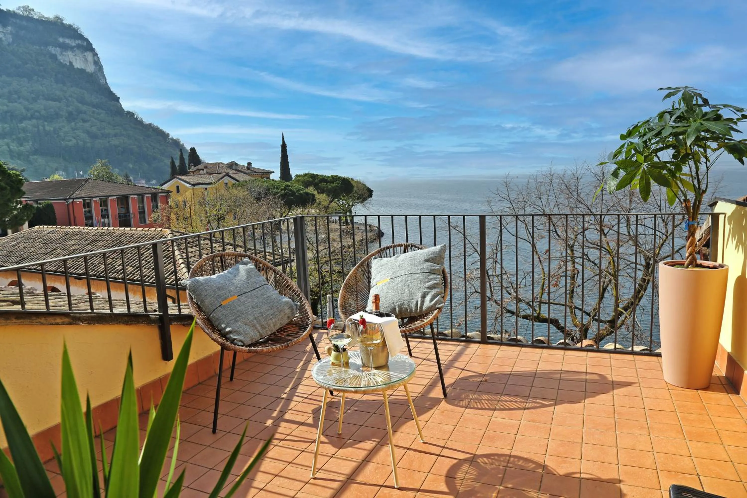 Balcony/Terrace in Albergo All'Ancora