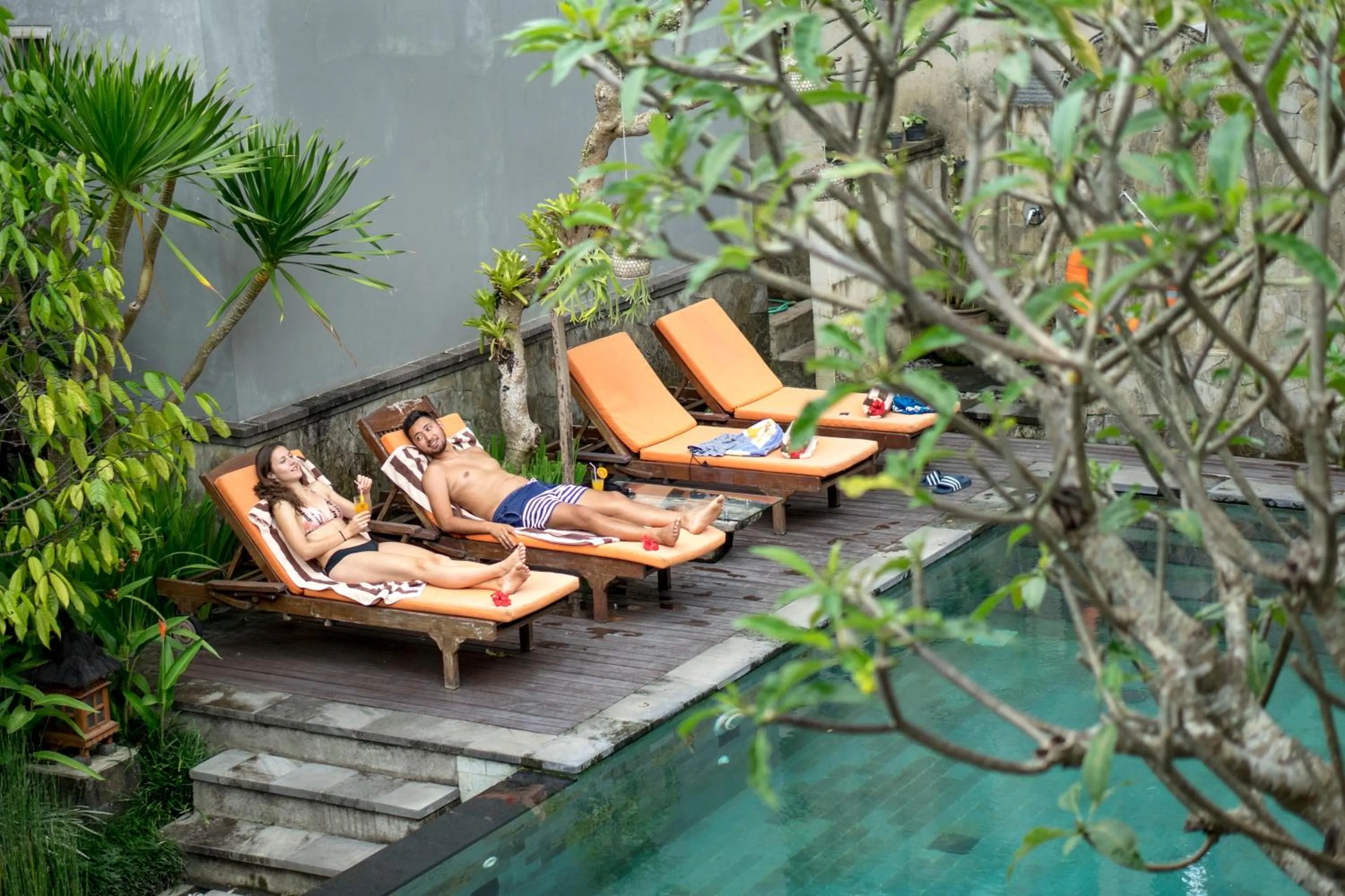 Pool view in Tetirah Boutique Hotel