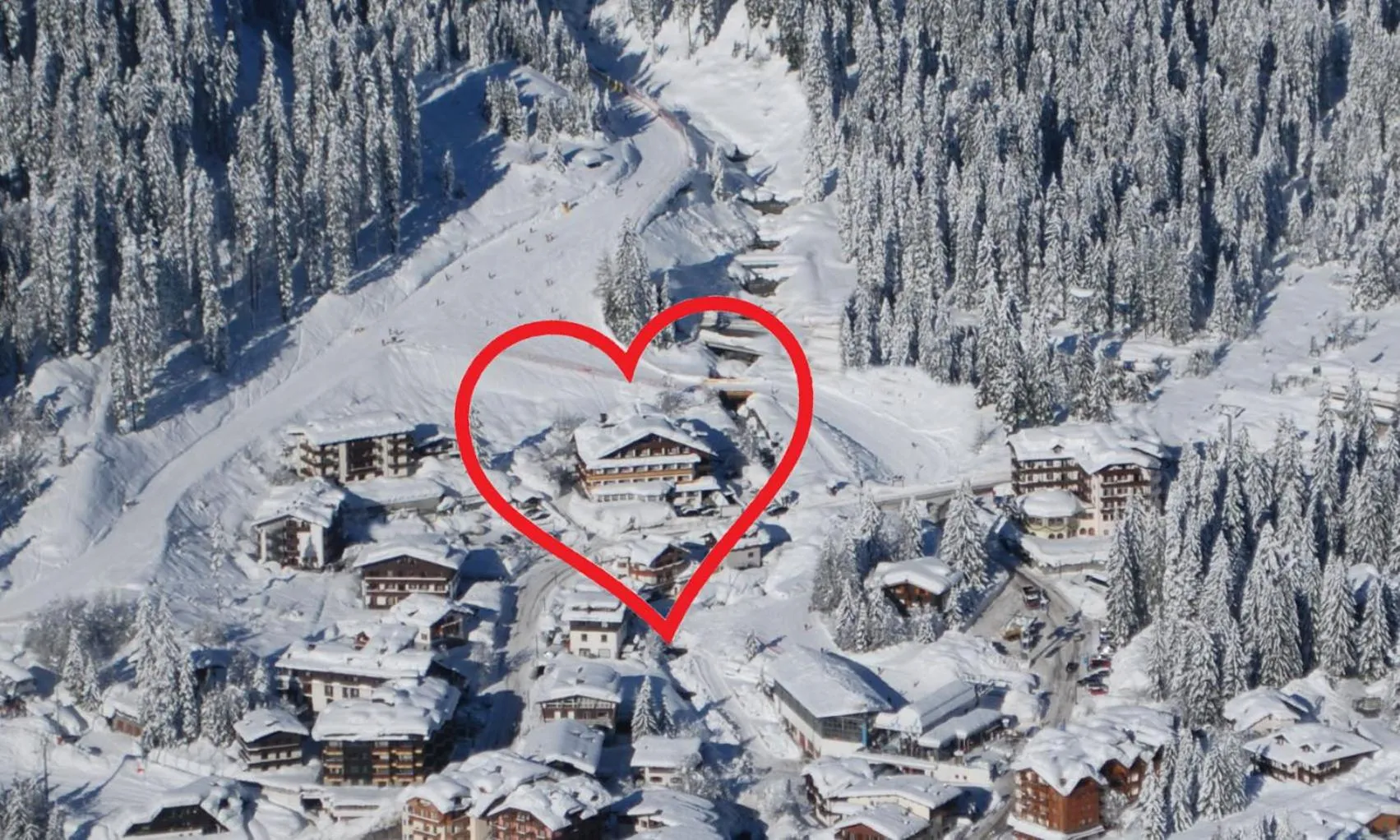 Bird's eye view in Hotel Dahu