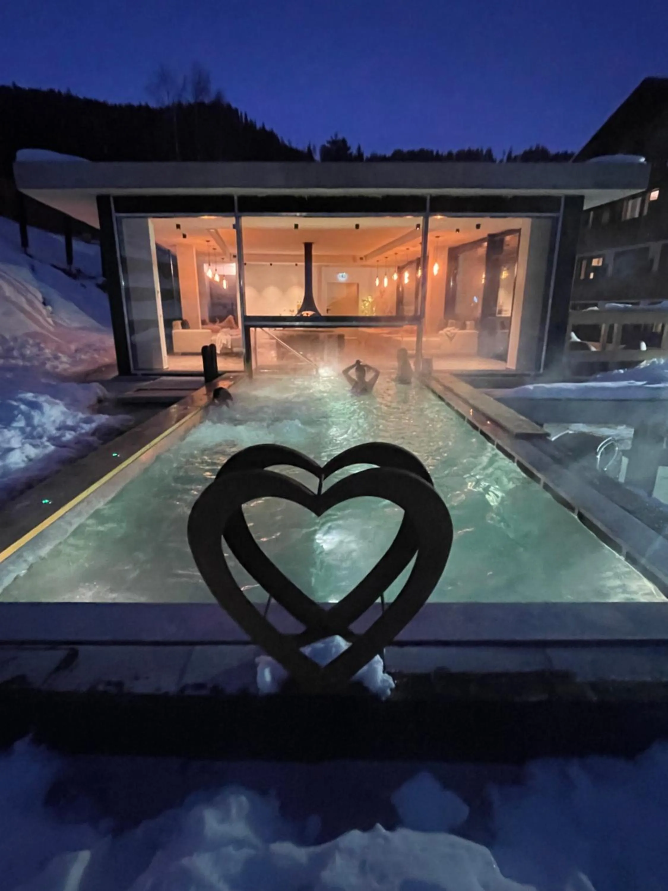 Swimming pool in Hotel Dahu