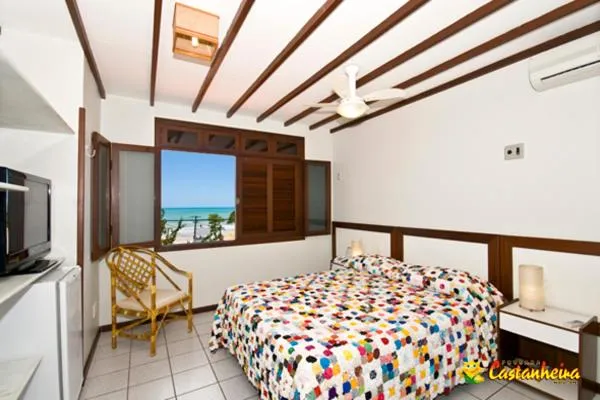 Bed in Pousada Castanheira