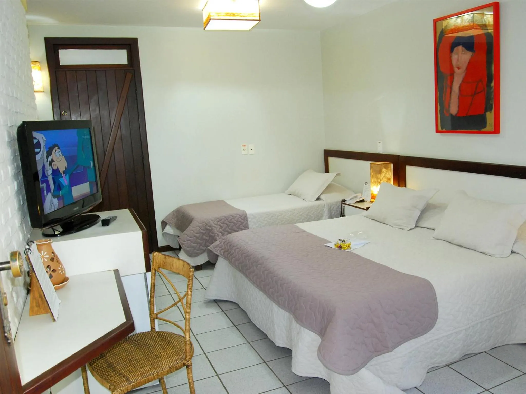 Bed in Pousada Castanheira