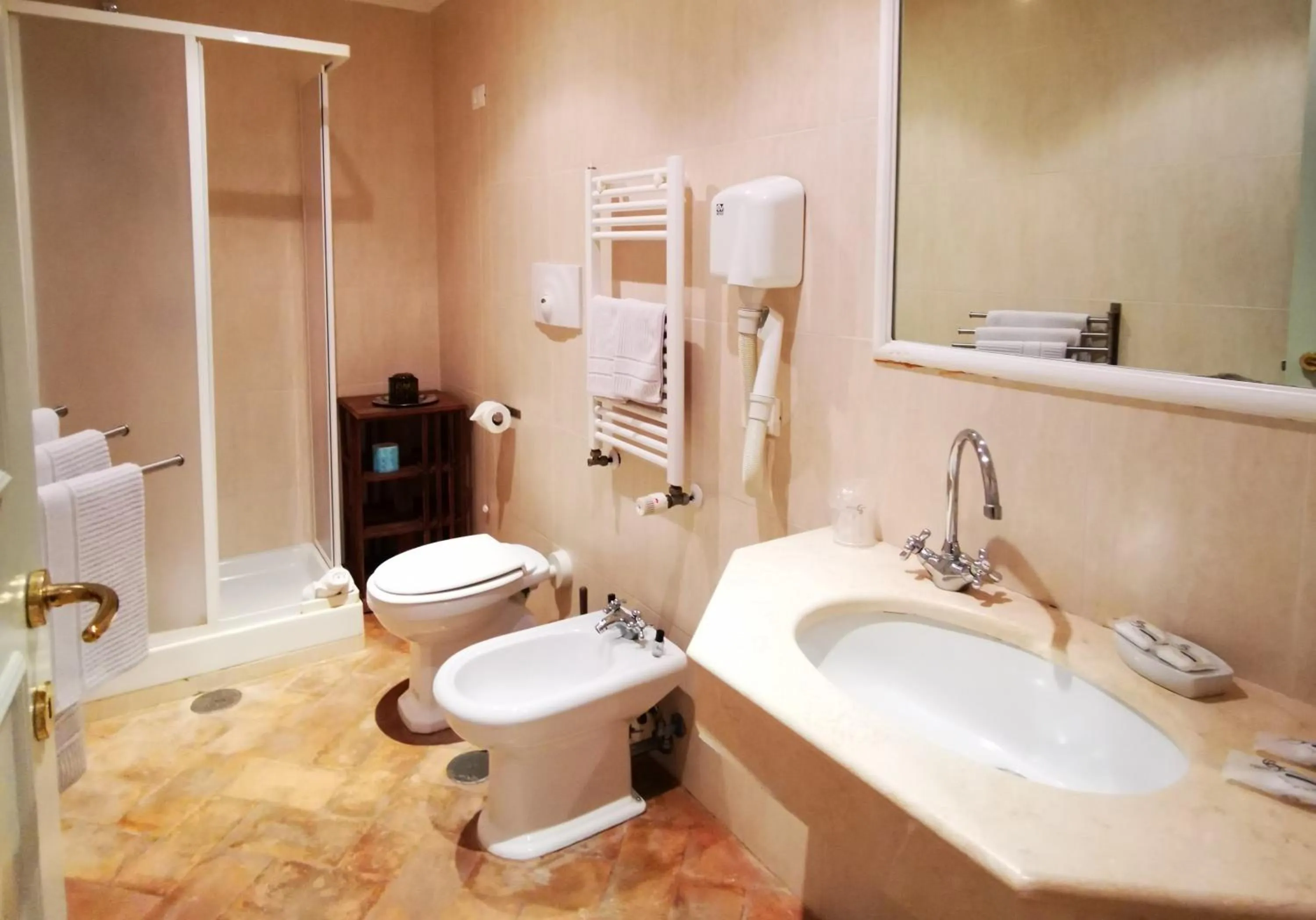 Toilet in Hotel Terme di Stigliano