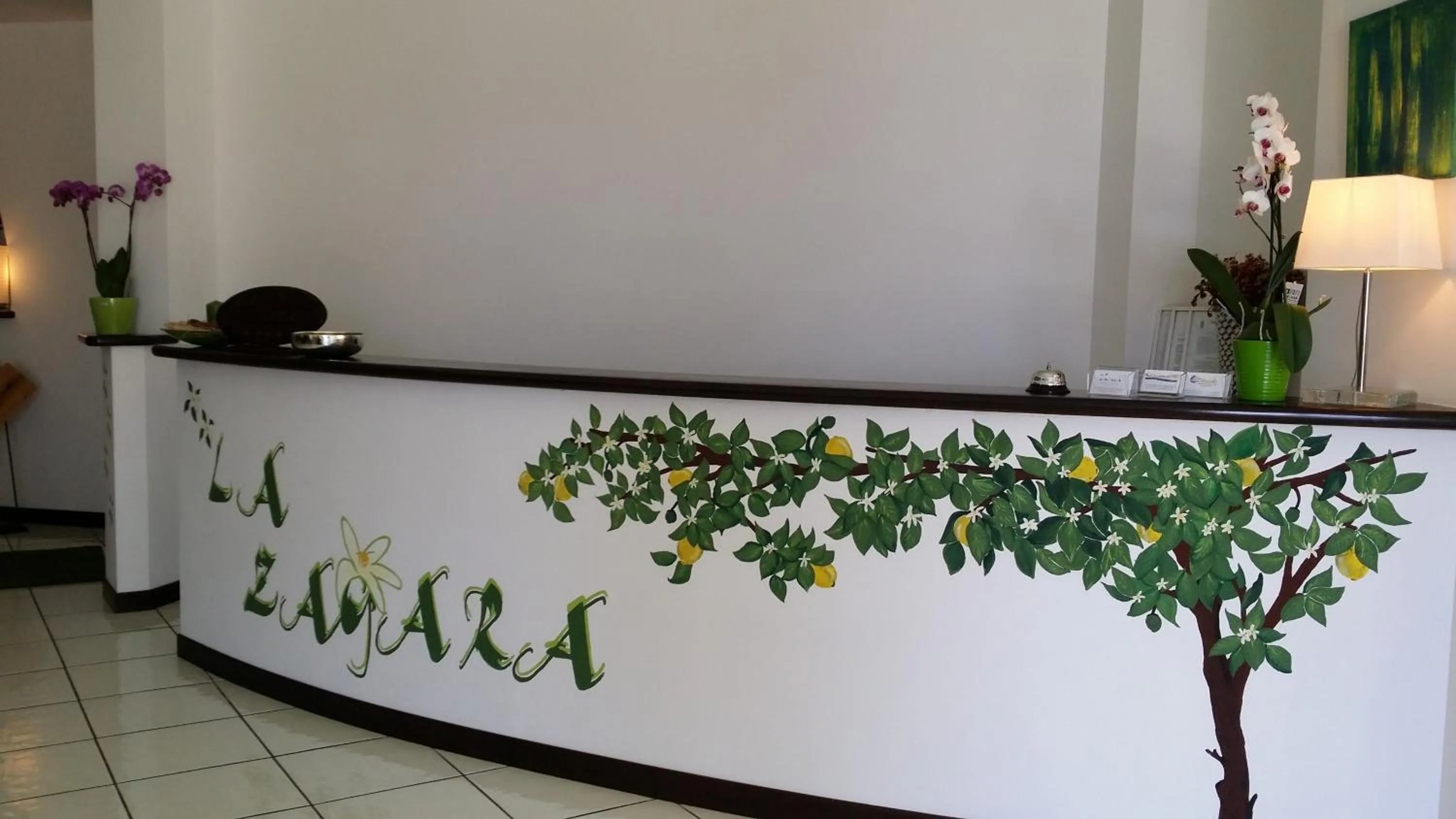 Lobby or reception in La Zagara Hotel