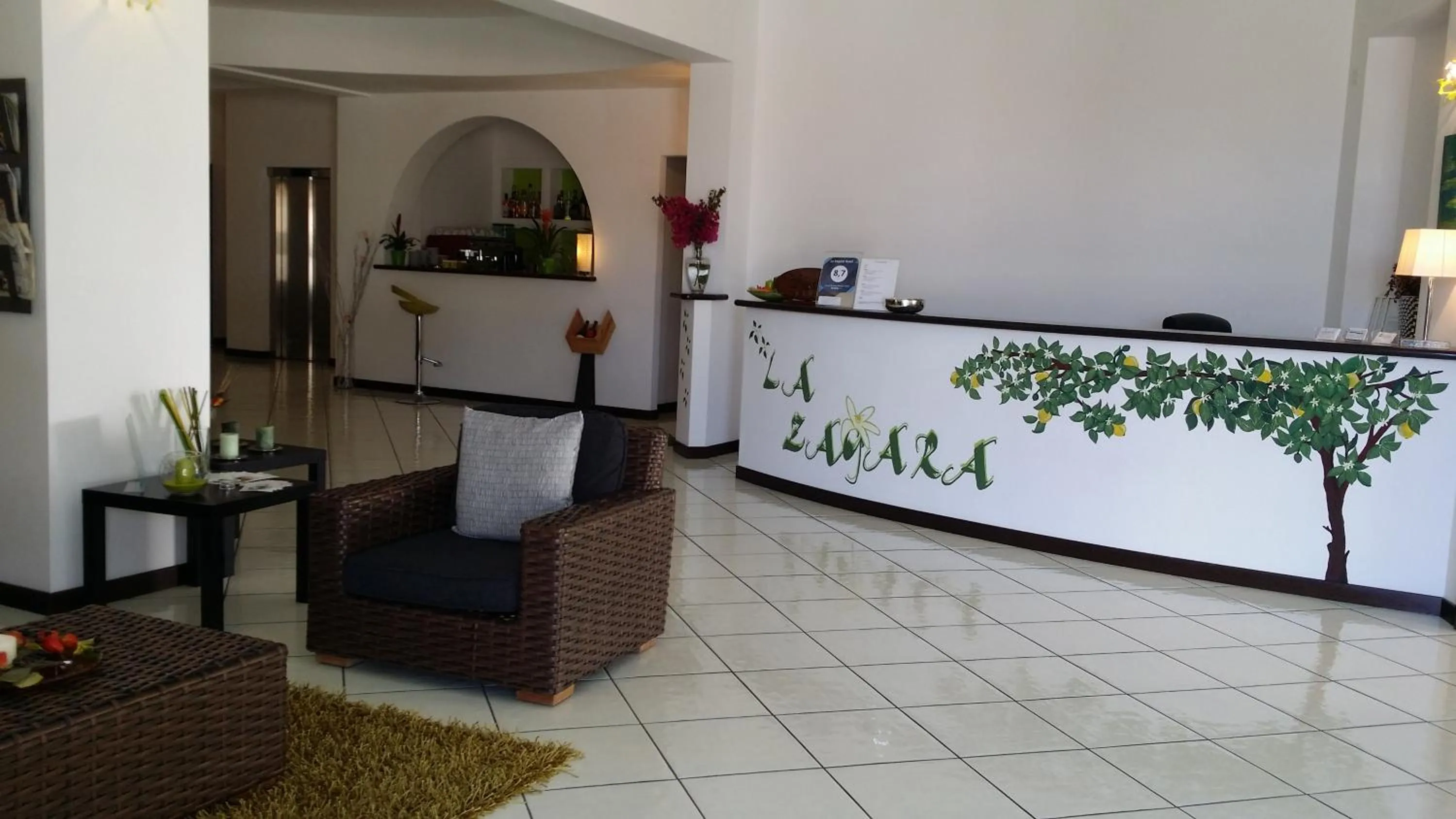 Lobby or reception in La Zagara Hotel