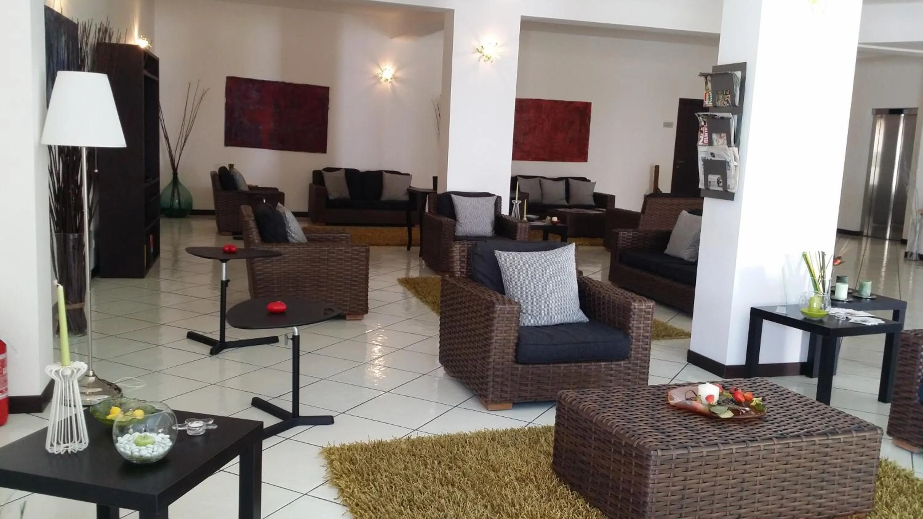 Lobby or reception in La Zagara Hotel