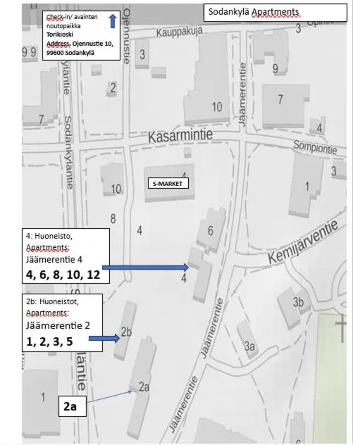 Street view in Kuukkeli Apartments Sodankylä