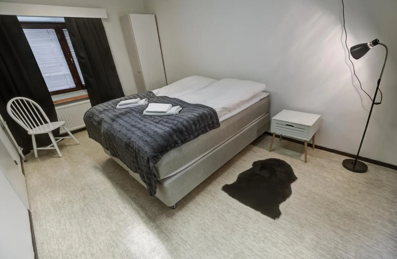 Bed in Kuukkeli Apartments Sodankylä