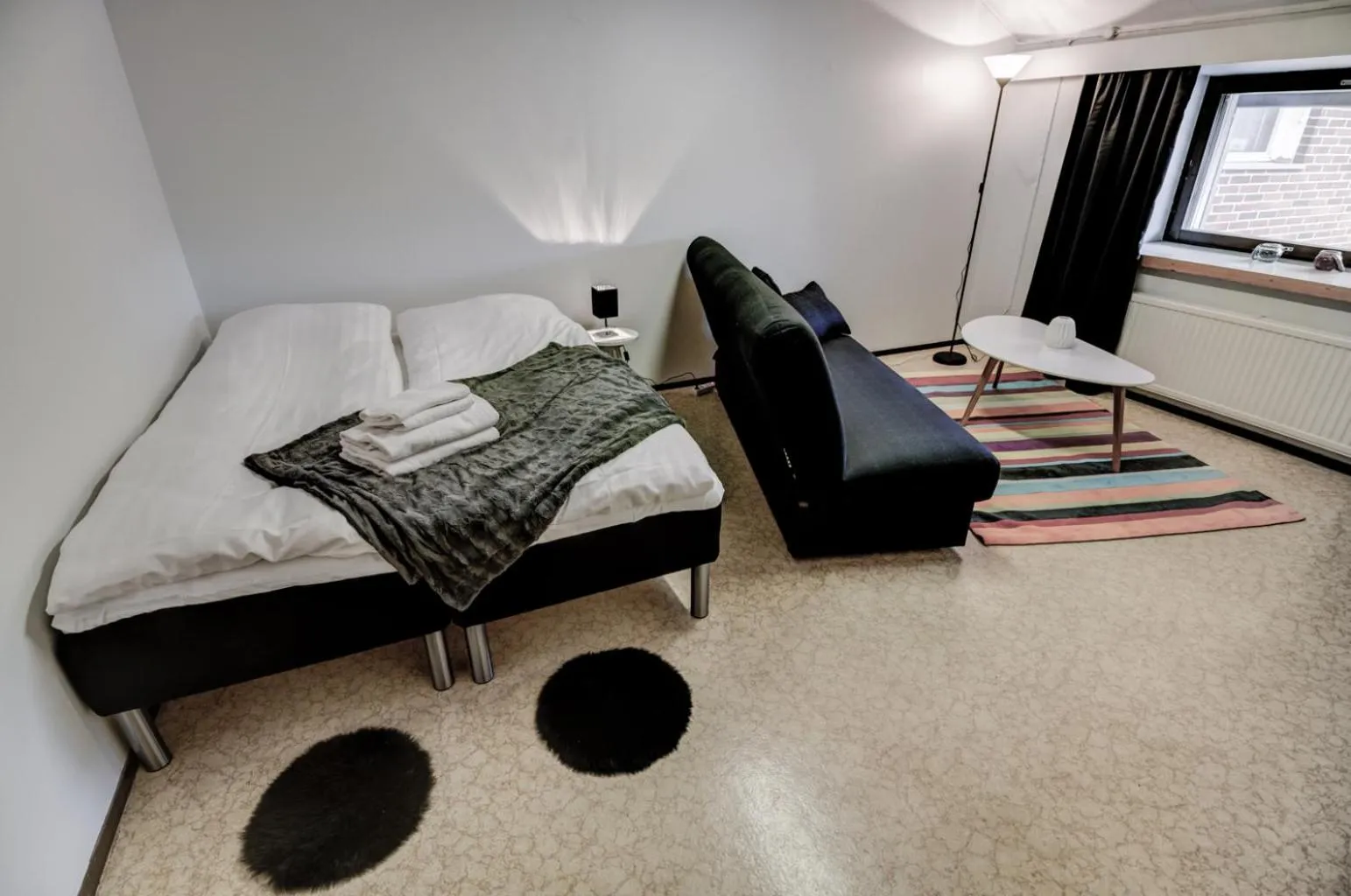 Bed in Kuukkeli Apartments Sodankylä