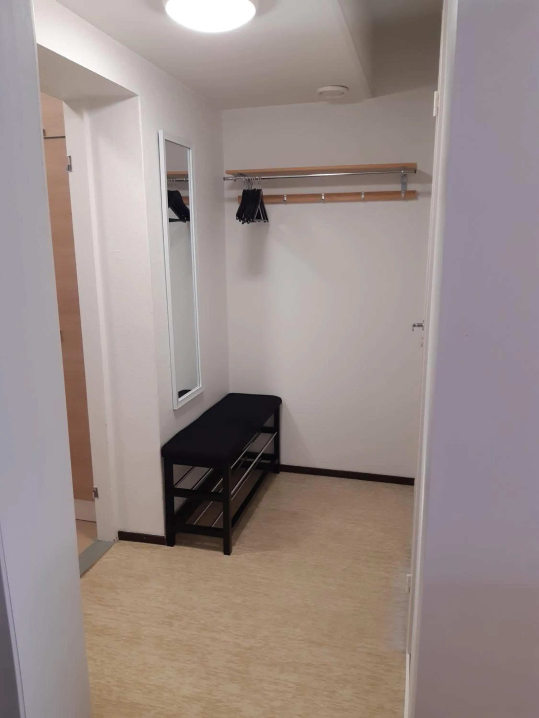 wardrobe in Kuukkeli Apartments Sodankylä