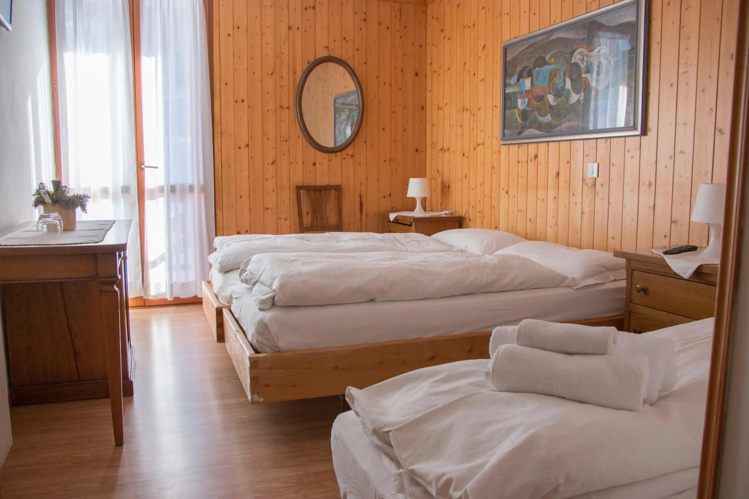 Bed in Hotel Cristallo