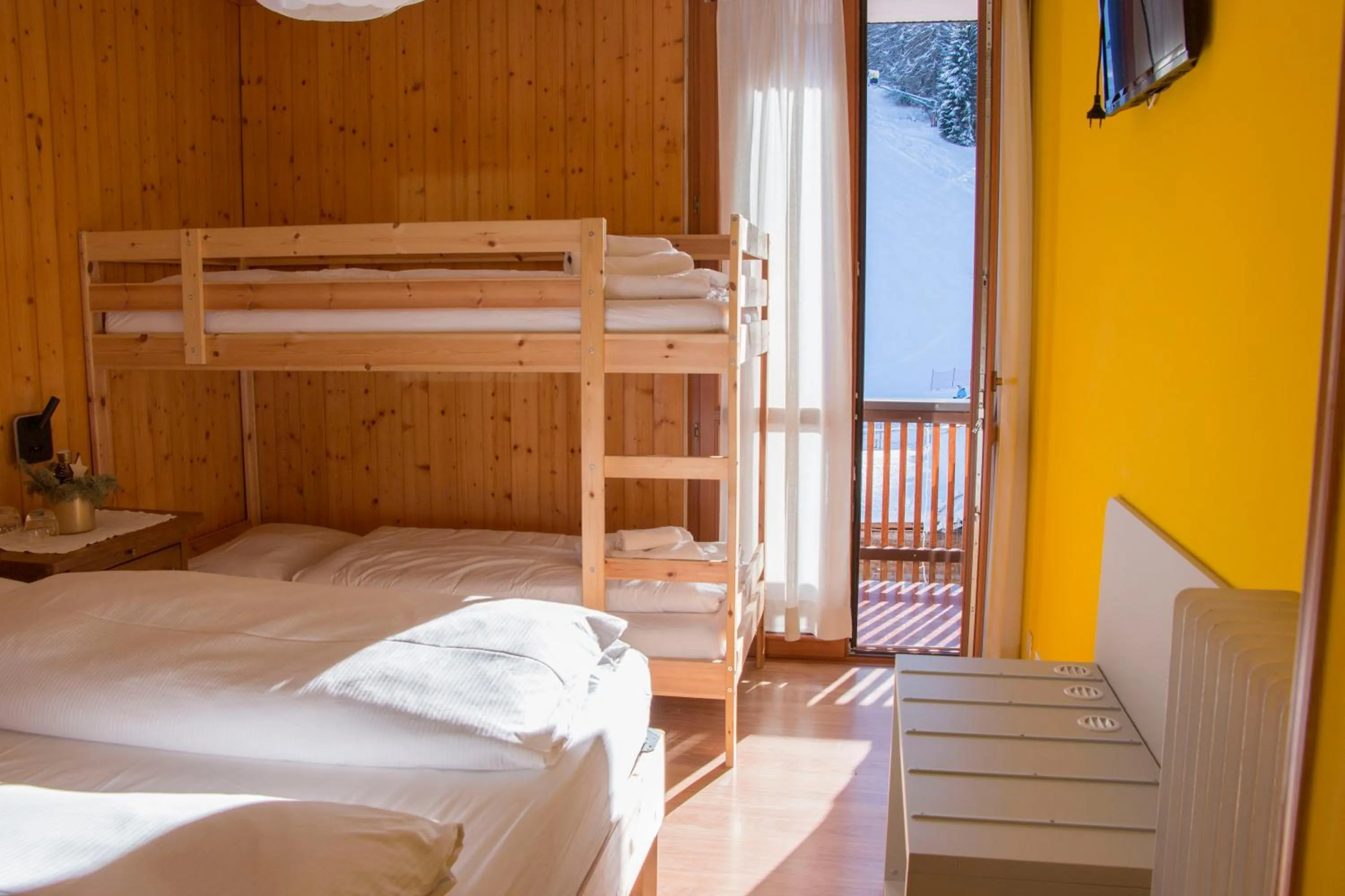 Bed in Hotel Cristallo