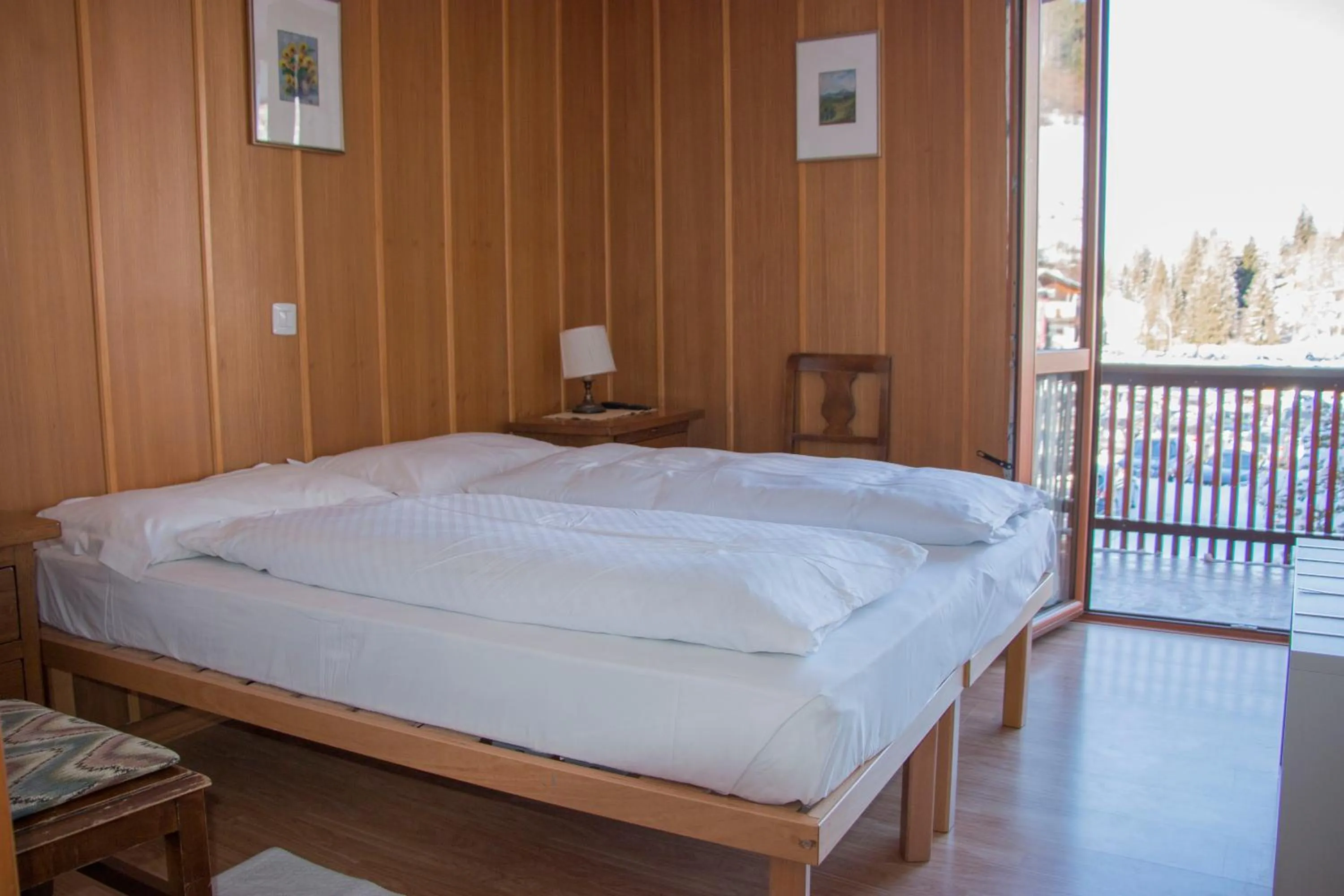 Bed in Hotel Cristallo