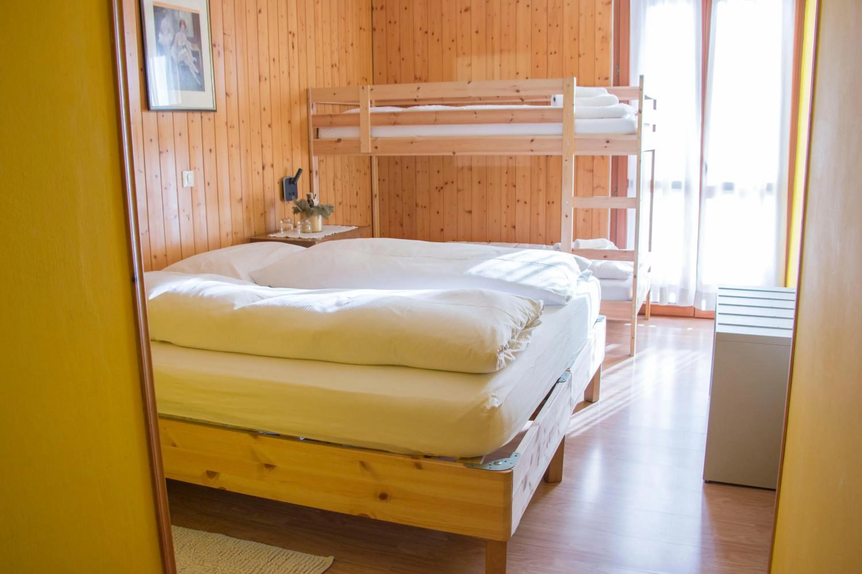 Bed in Hotel Cristallo