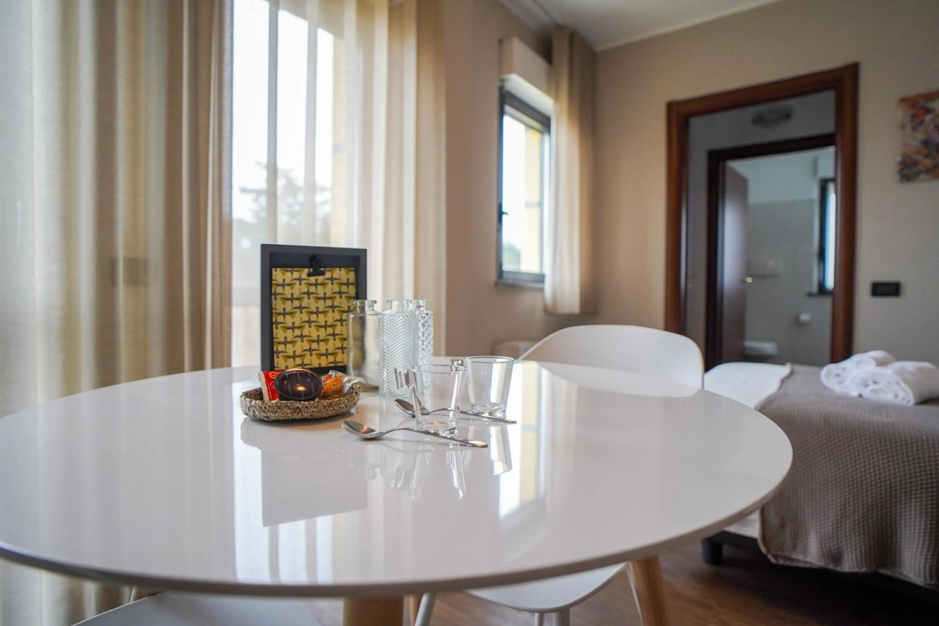 Seating area, Bed in Bnbook Expo Residence Rho