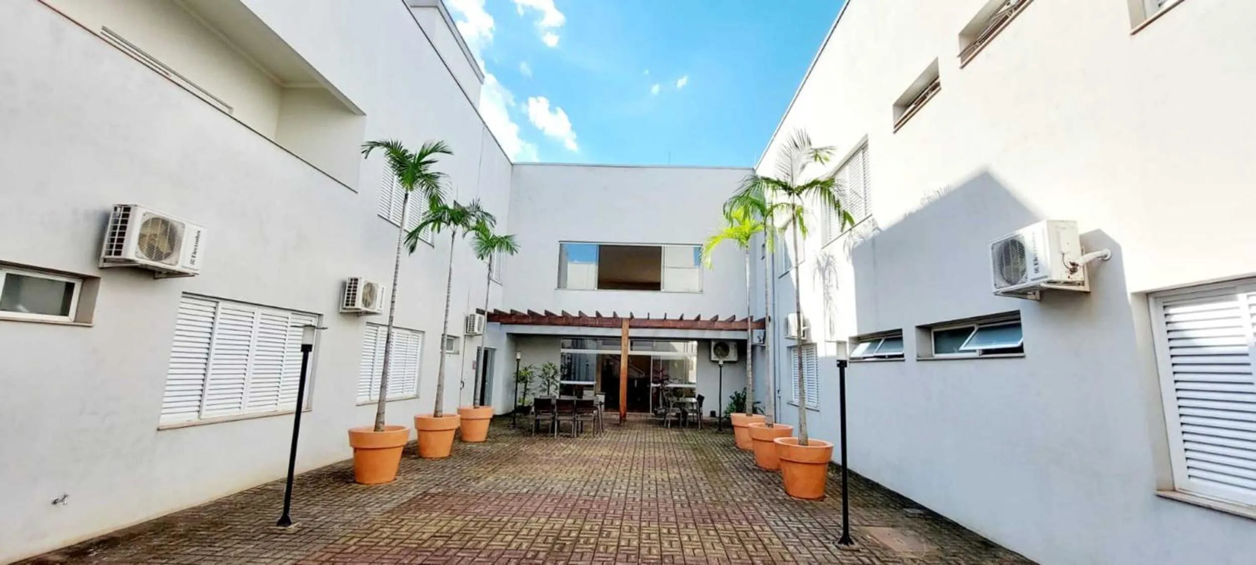 Inner courtyard view in Habitat Prime Hotel