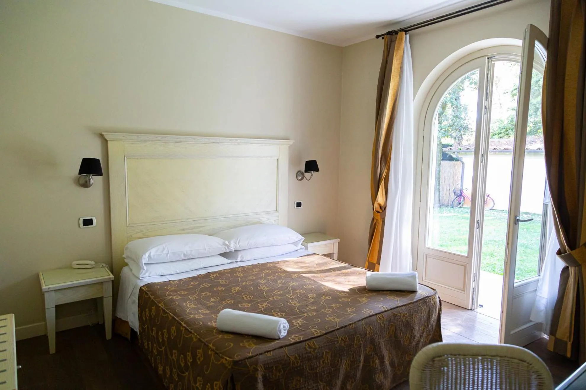 Bed in Hotel Villa Tiziana