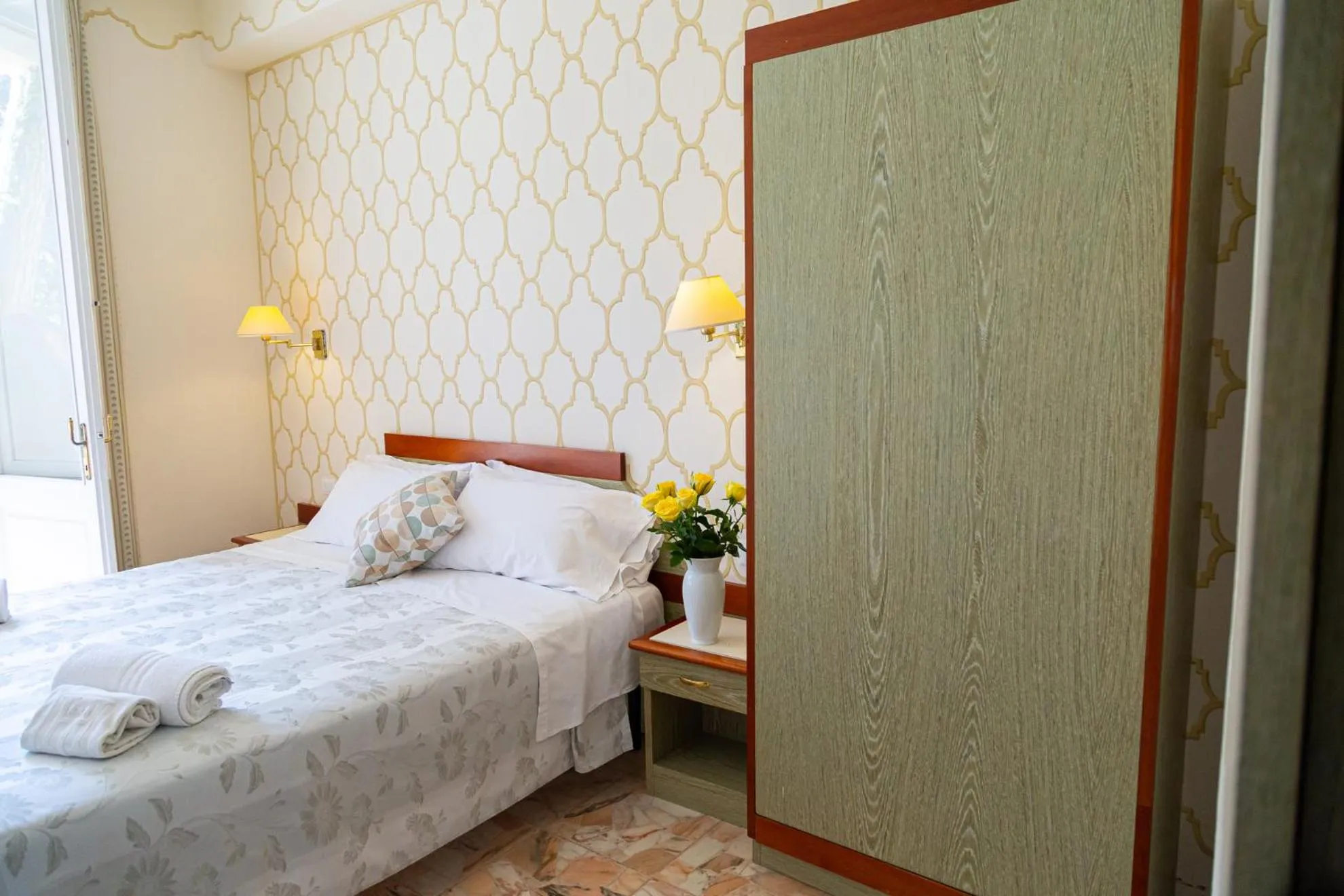 Bed in Hotel Villa Tiziana