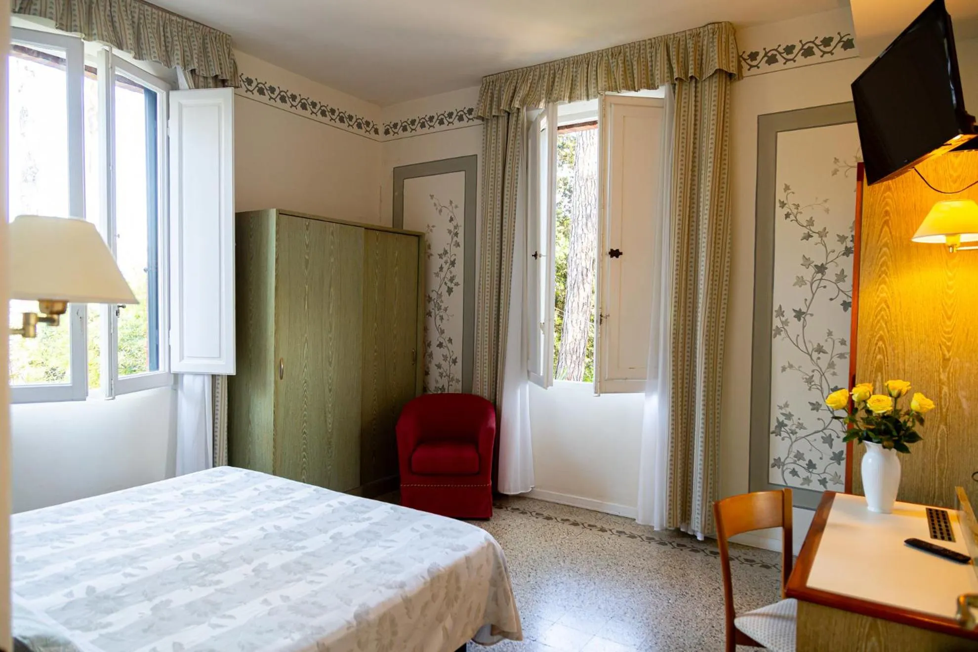 Bed in Hotel Villa Tiziana