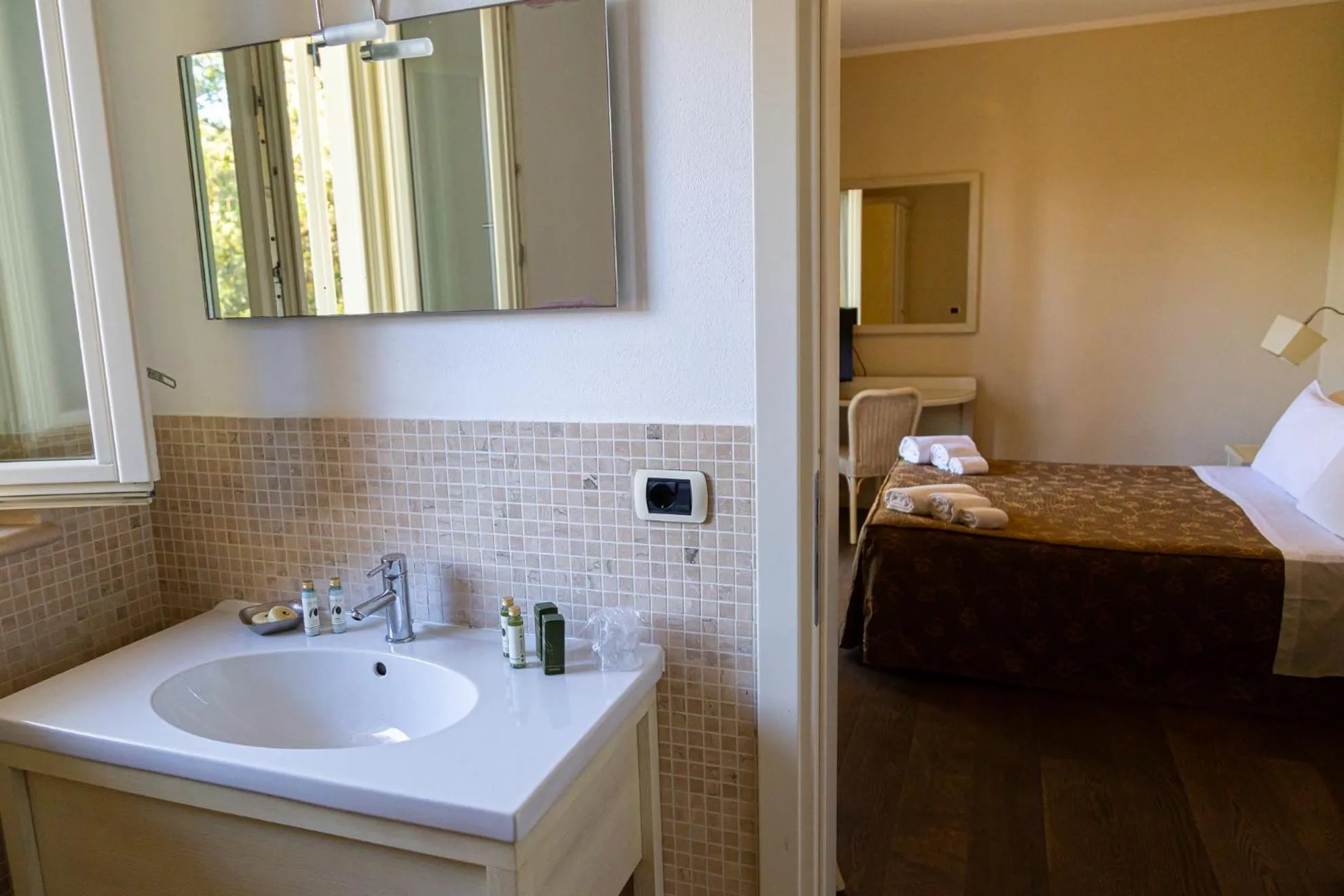 Bed in Hotel Villa Tiziana