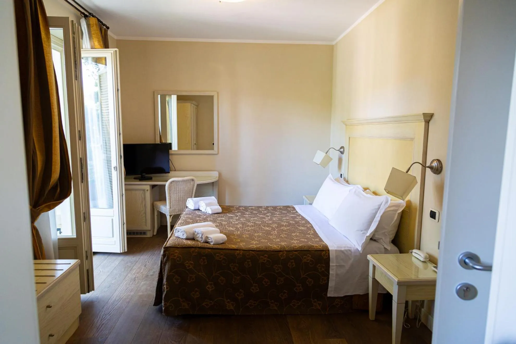 Bed in Hotel Villa Tiziana