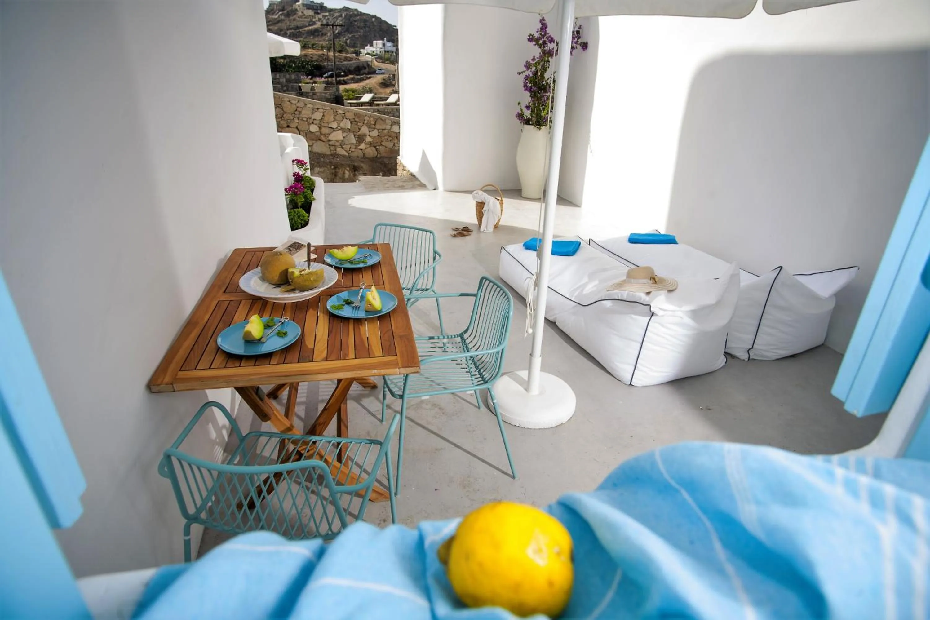 Food close-up in Mykonos Moussa