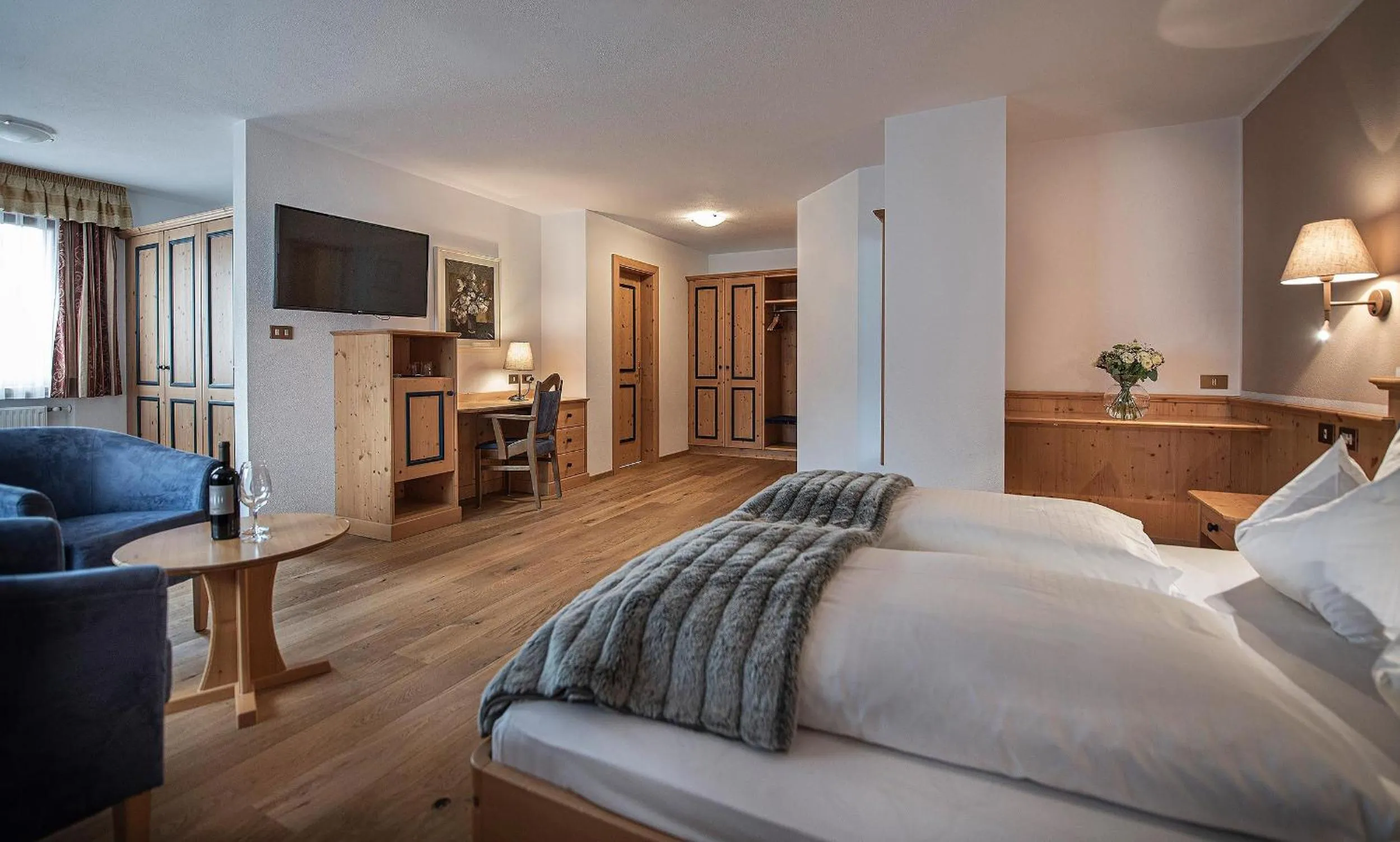 Bed in Hotel Cristallo