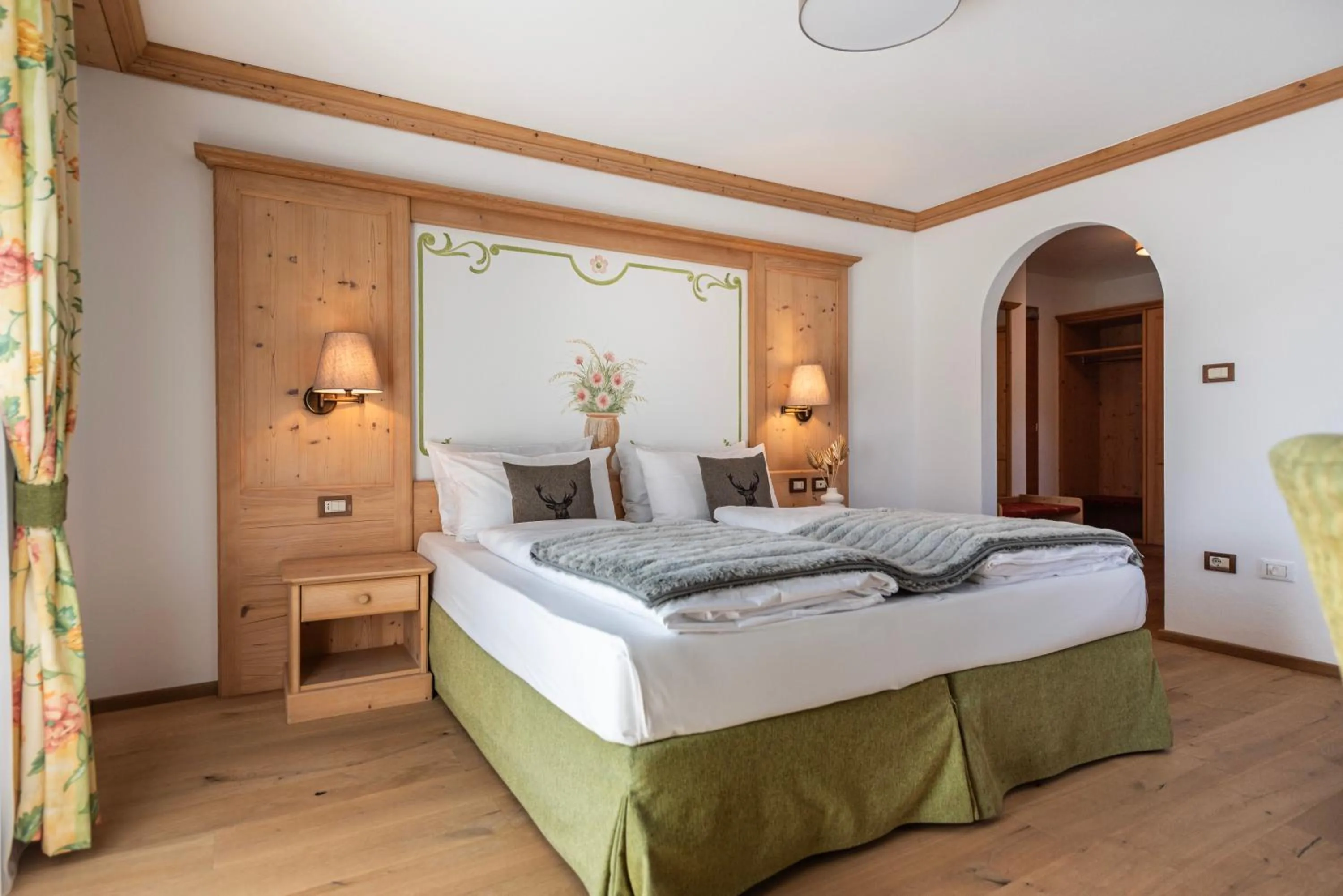 Bed in Hotel Cristallo