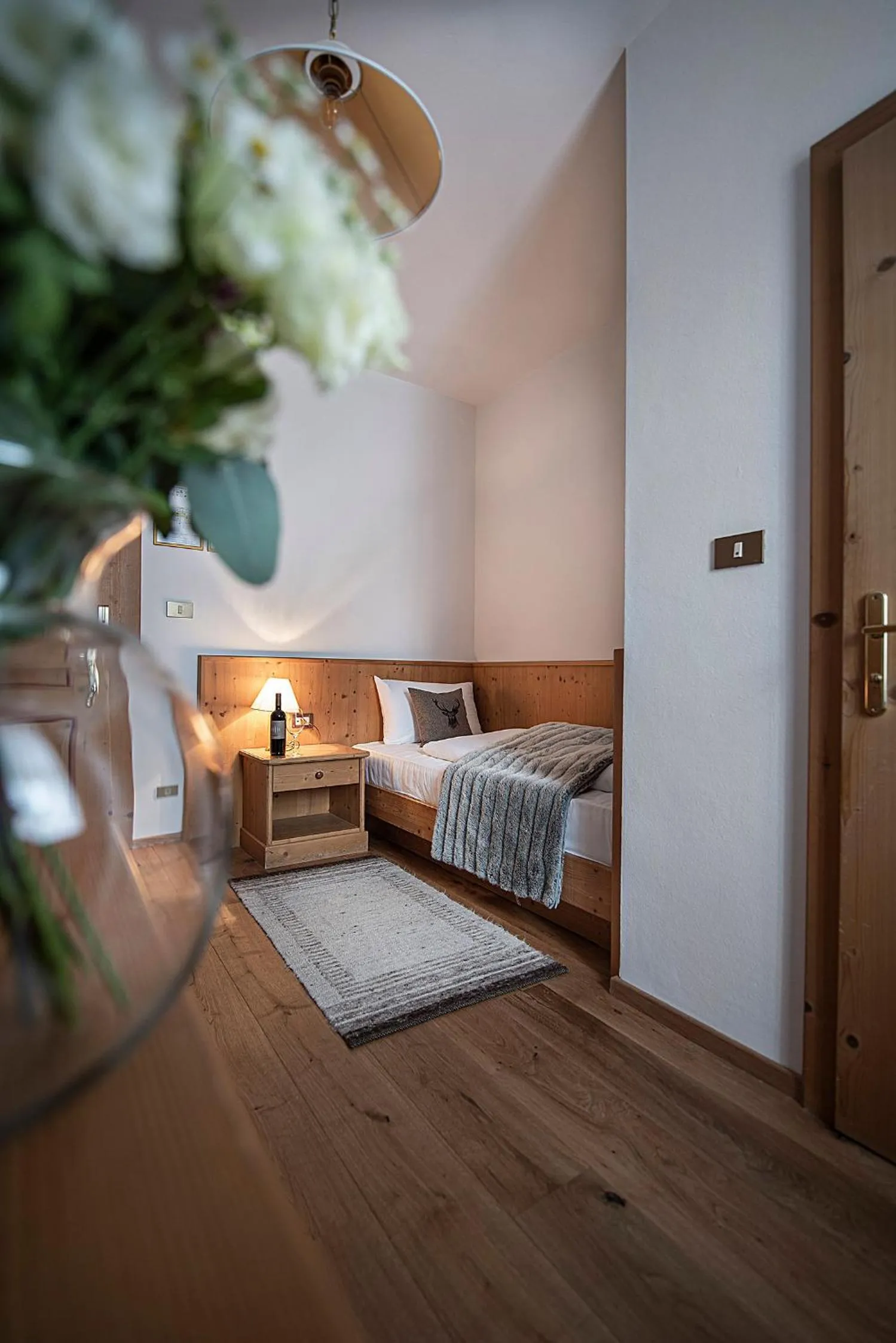 Bed in Hotel Cristallo