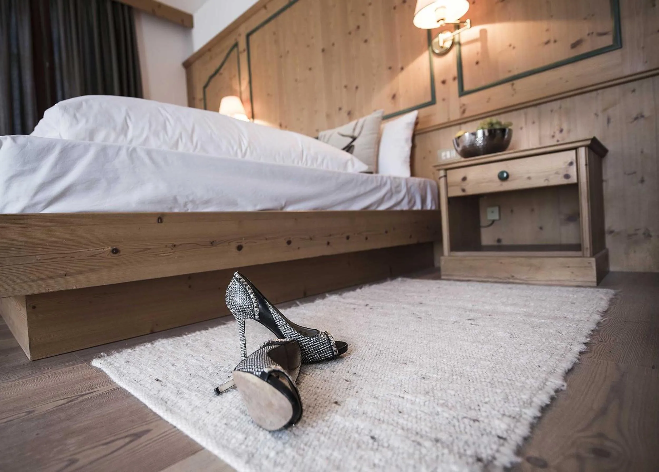 Bed in Hotel Cristallo