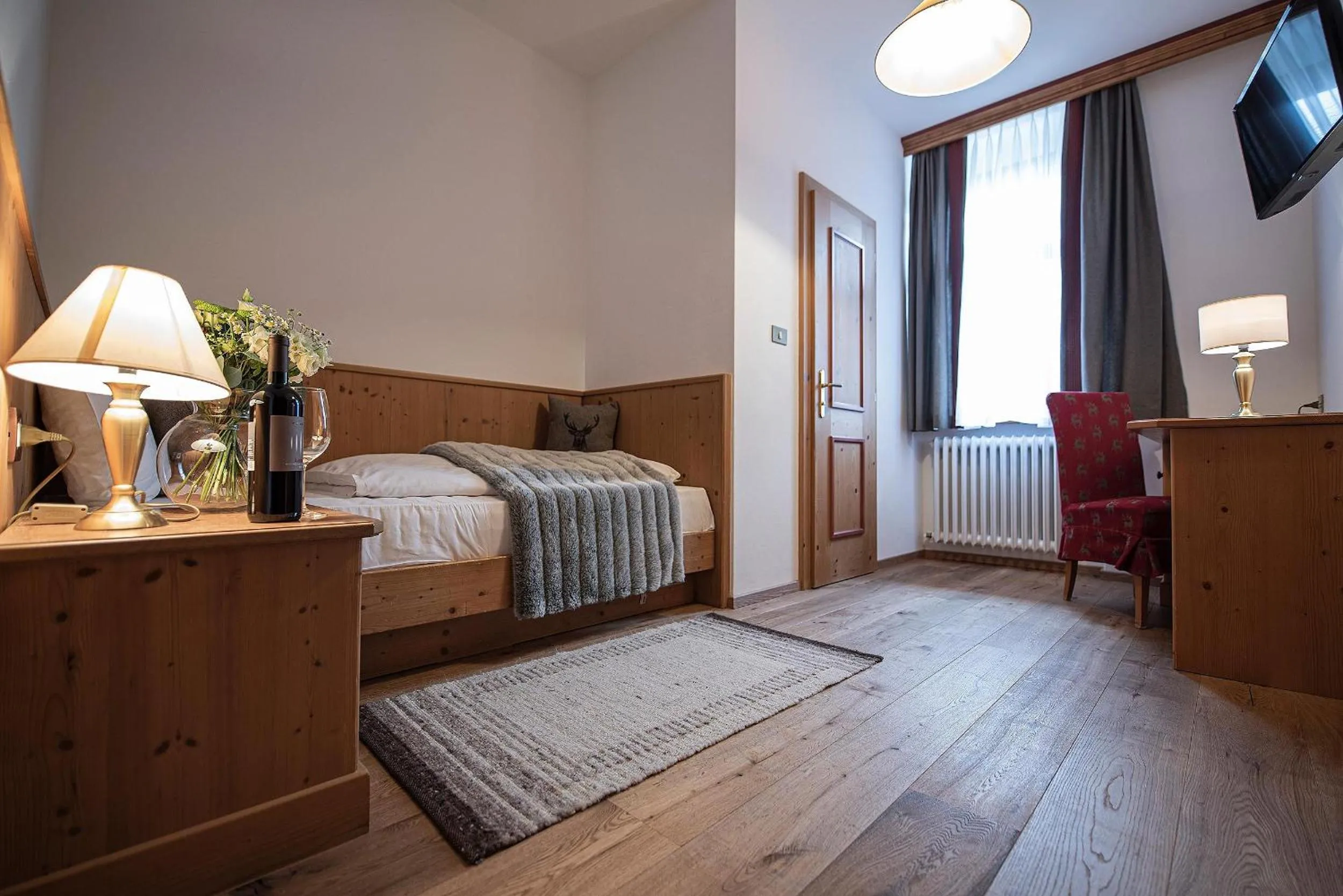 Bed in Hotel Cristallo