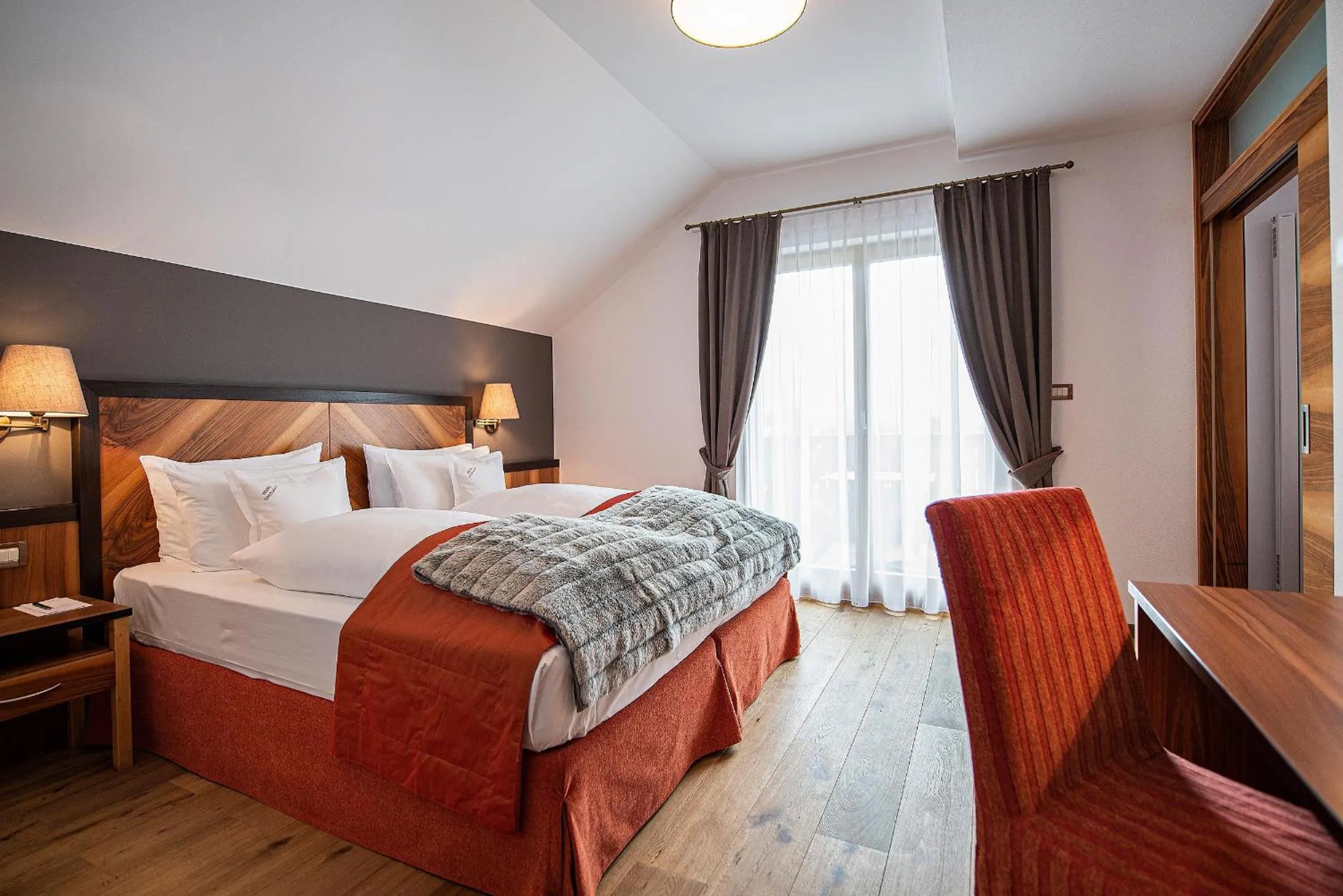 Bed in Hotel Cristallo