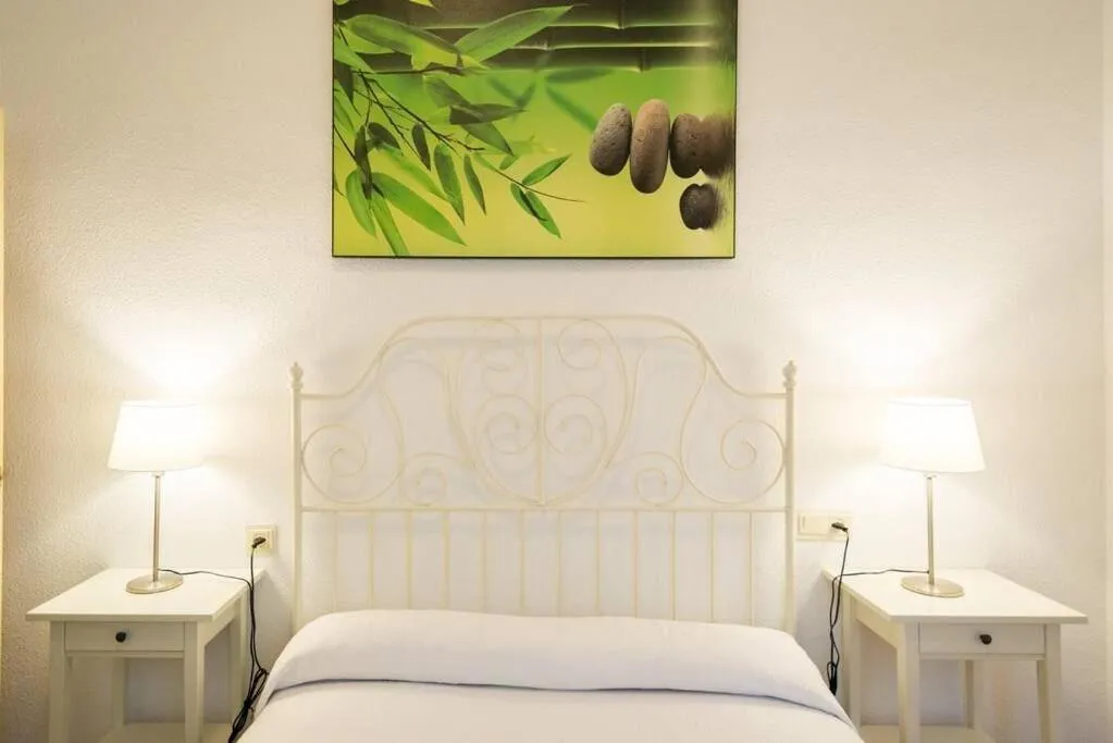 Bed in Cathedral Suites