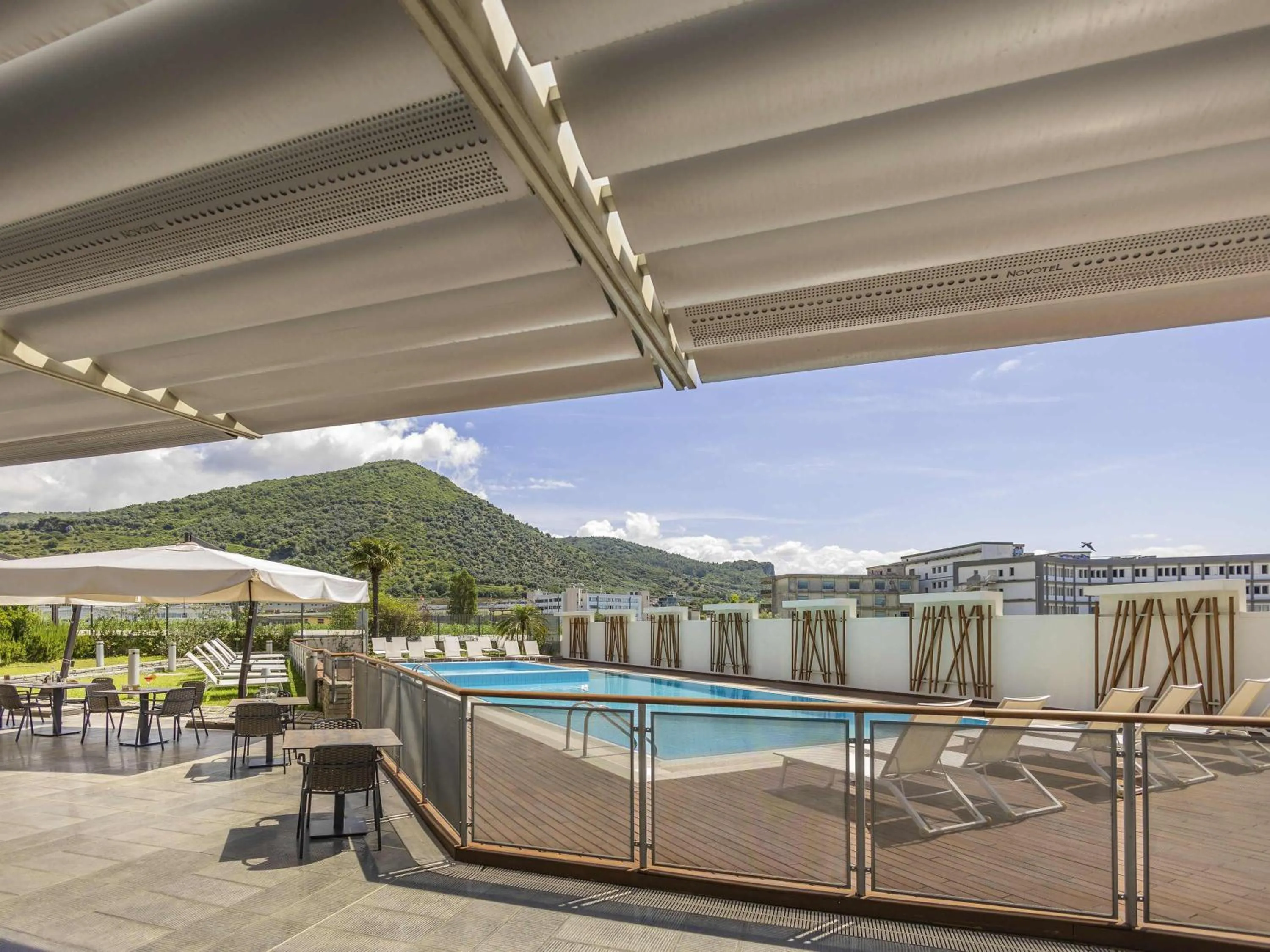 Pool view in Novotel Salerno Est Arechi
