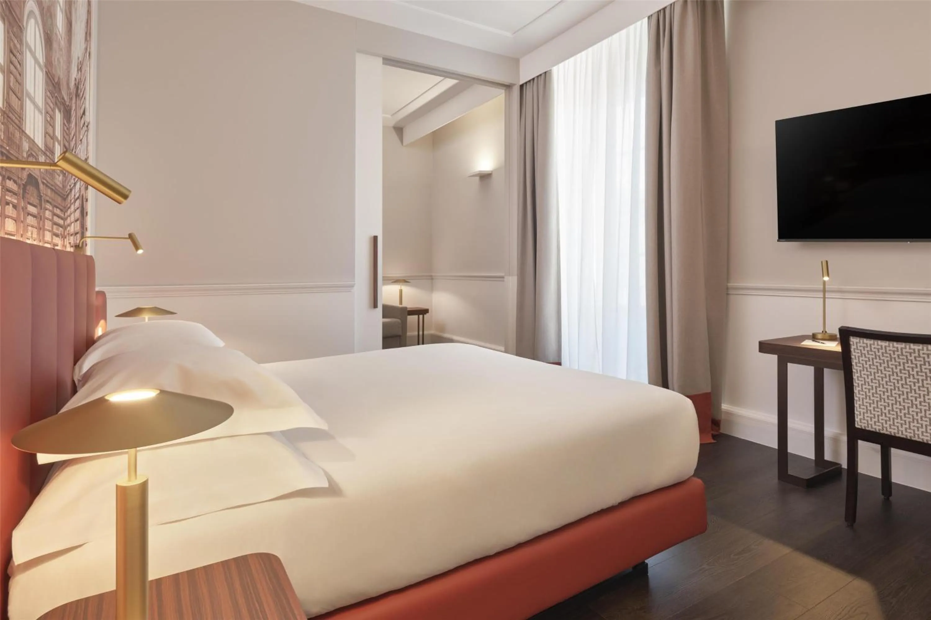 Bedroom, Bed in Palazzo Caracciolo Naples