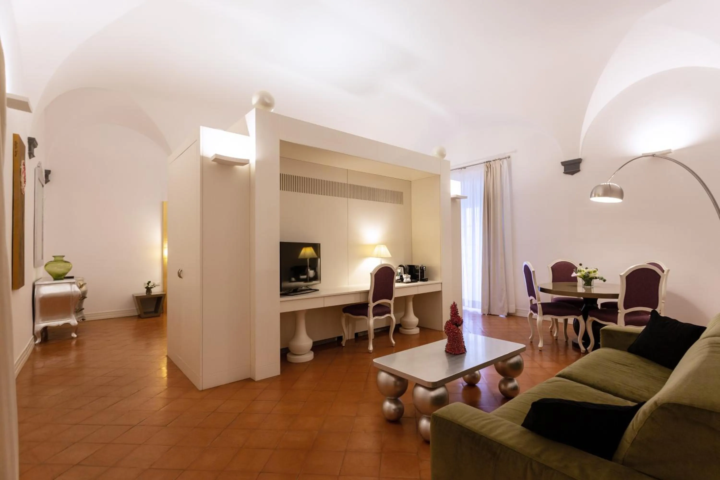 Seating area in Palazzo Caracciolo Naples