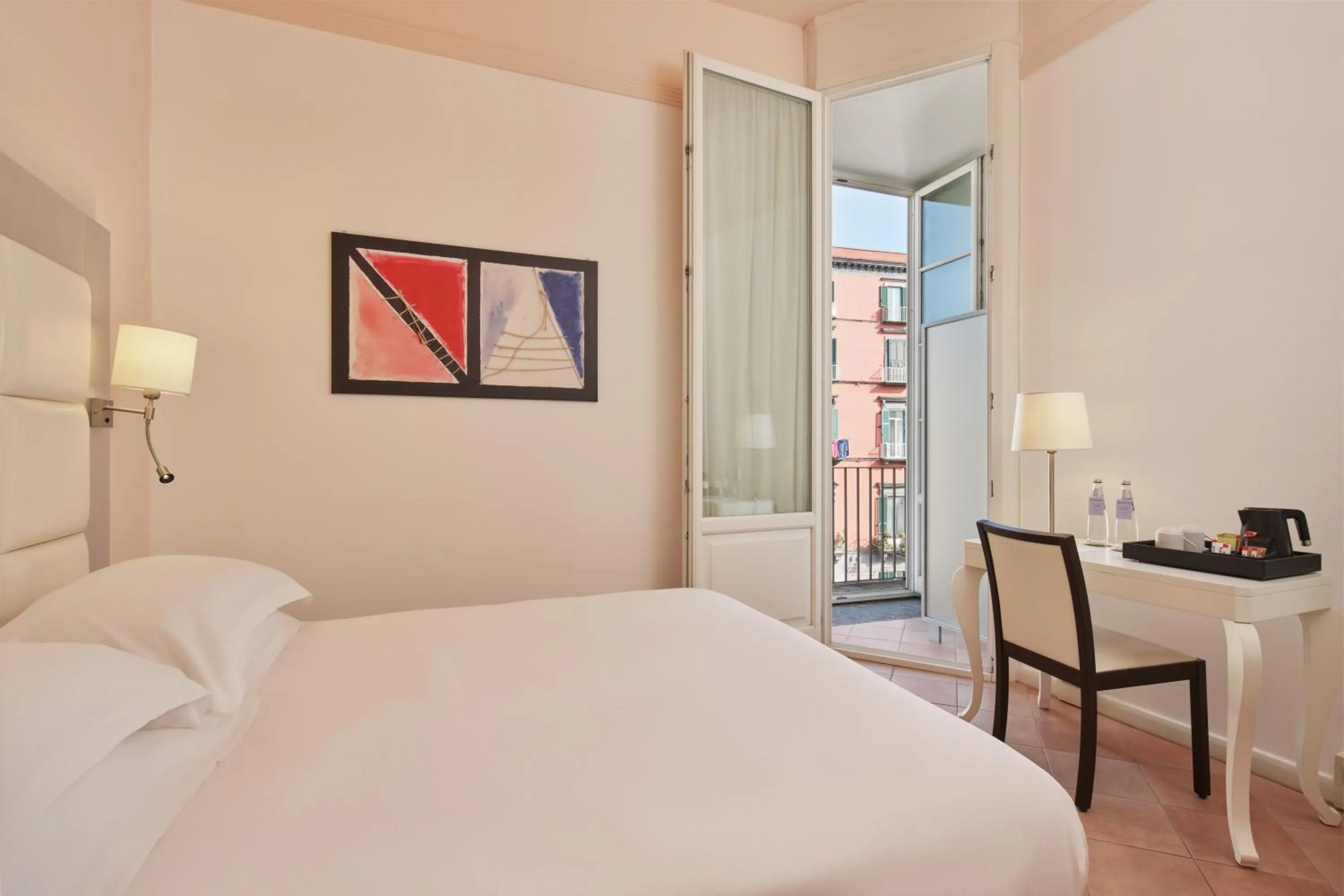 Bedroom, Bed in Palazzo Caracciolo Naples