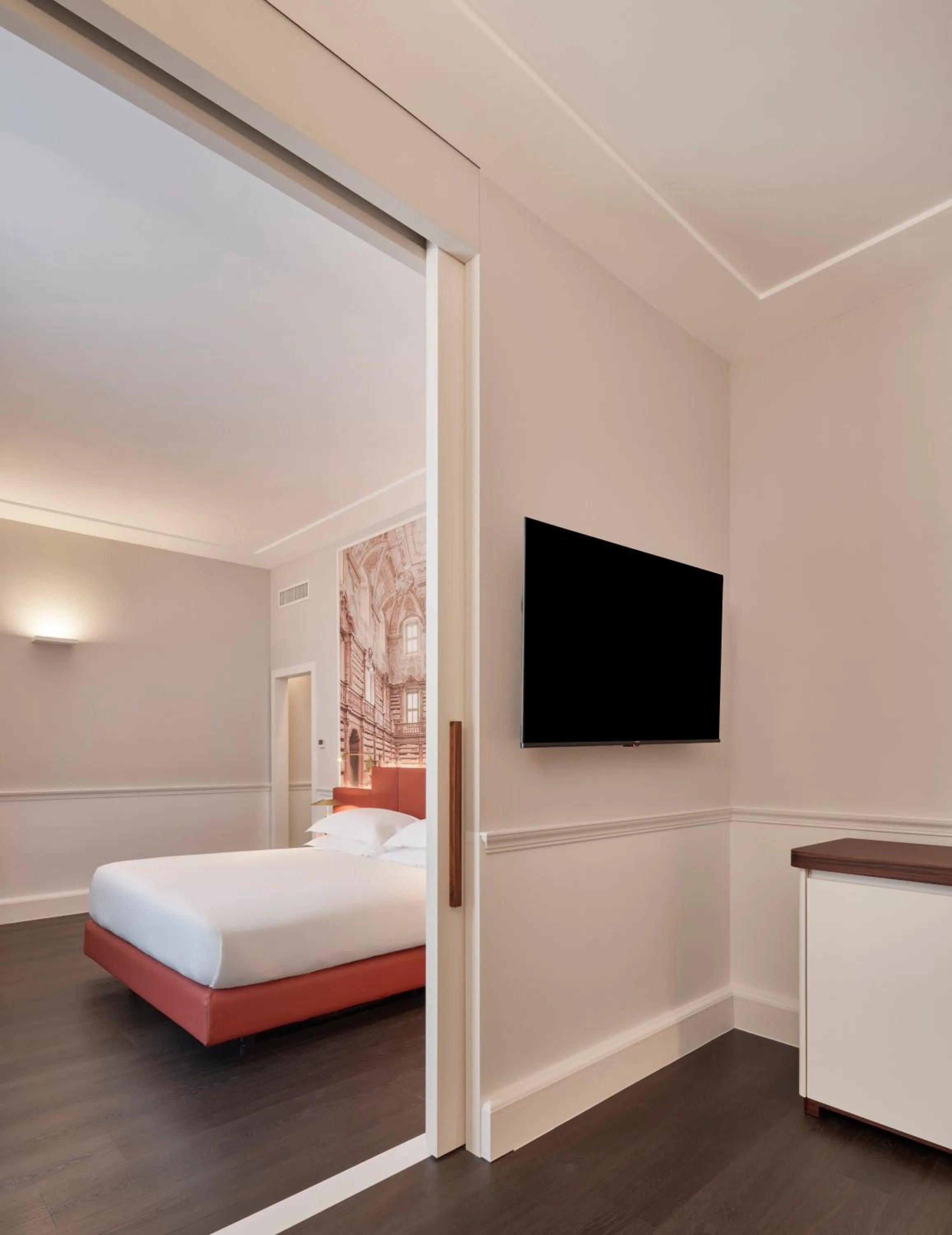 Bedroom, Bed in Palazzo Caracciolo Naples