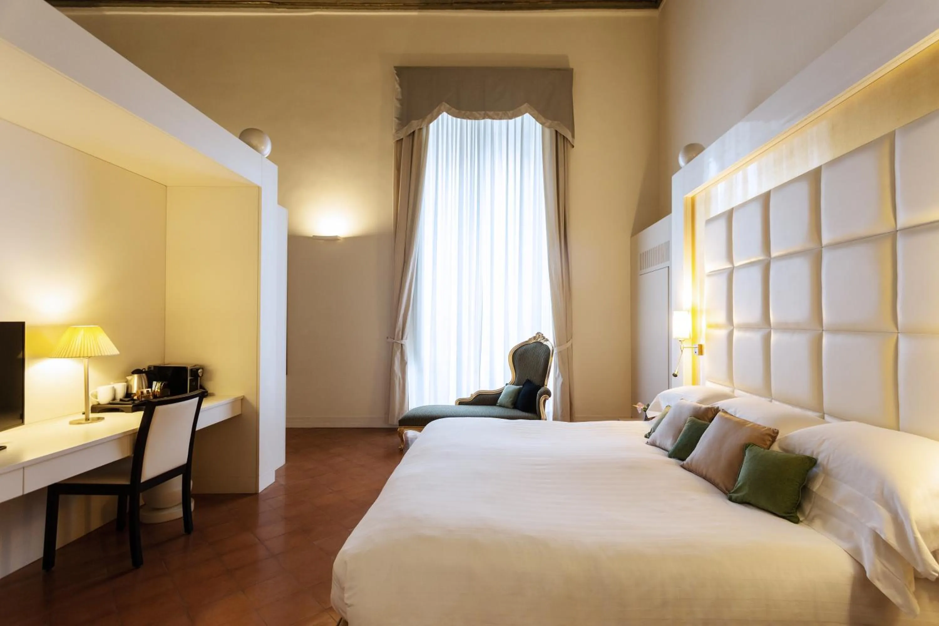 Bedroom, Bed in Palazzo Caracciolo Naples