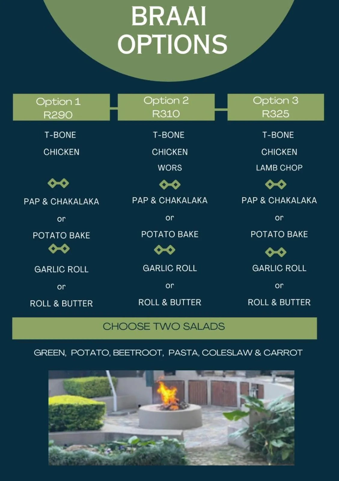 BBQ facilities in J'Cups Guest House