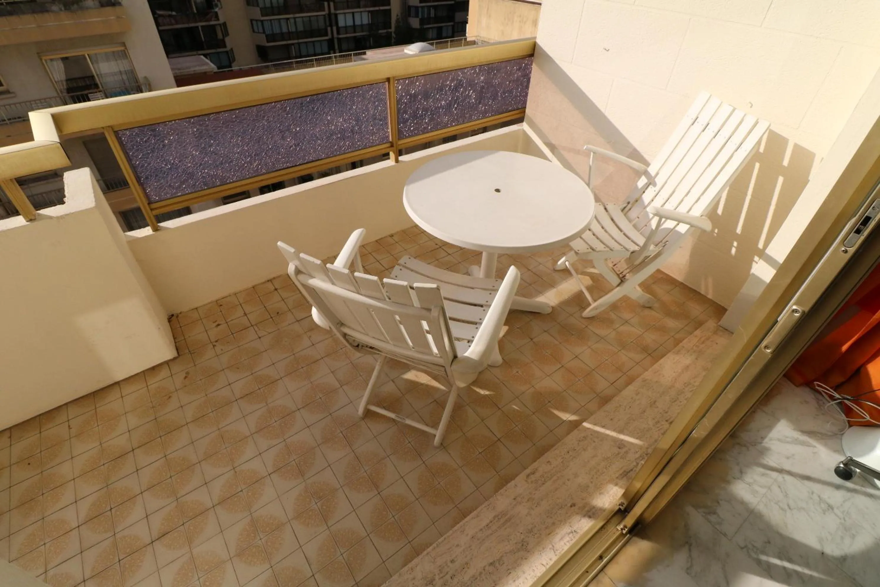 Balcony/Terrace in 2 bedroom & studio Palais Royal 2 mins from Croisette and Carlton