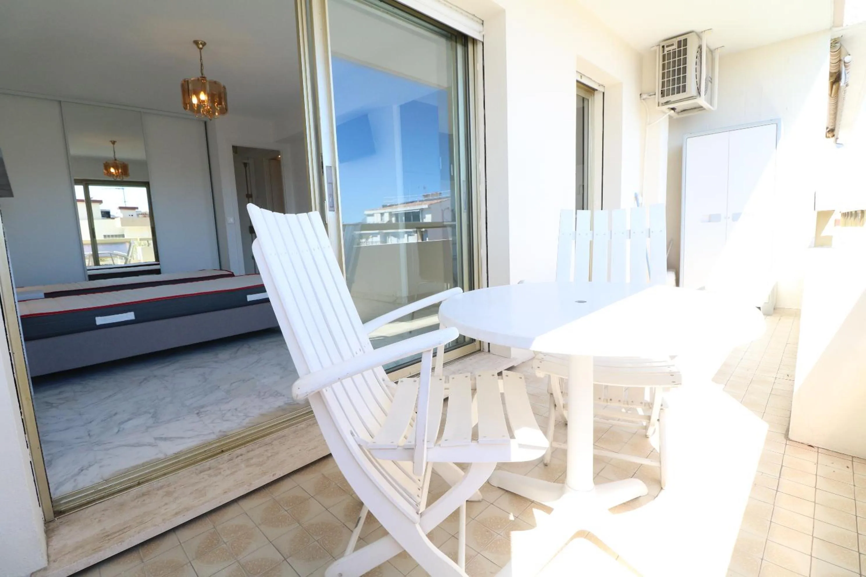 Balcony/Terrace in 2 bedroom & studio Palais Royal 2 mins from Croisette and Carlton