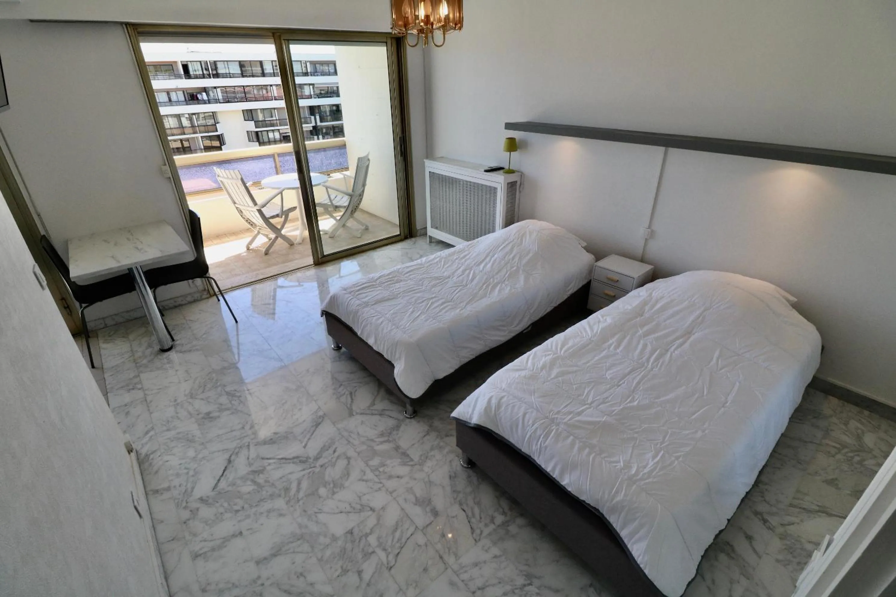 Photo of the whole room, Bed in 2 bedroom & studio Palais Royal 2 mins from Croisette and Carlton