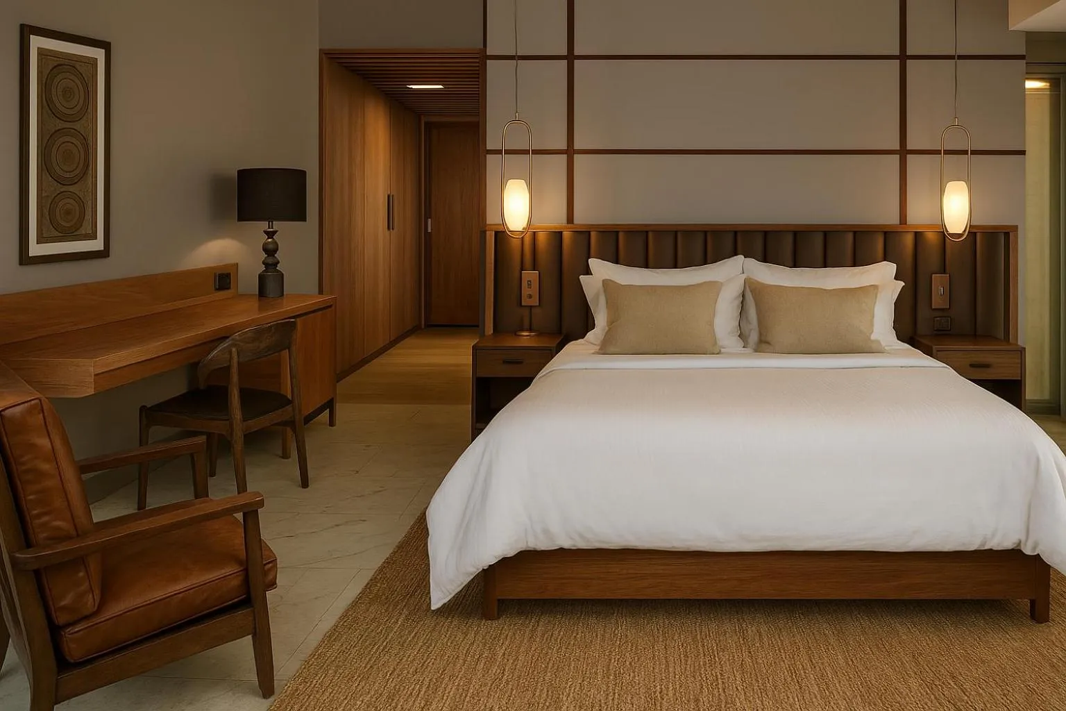 Bed in Sunrise Hotel