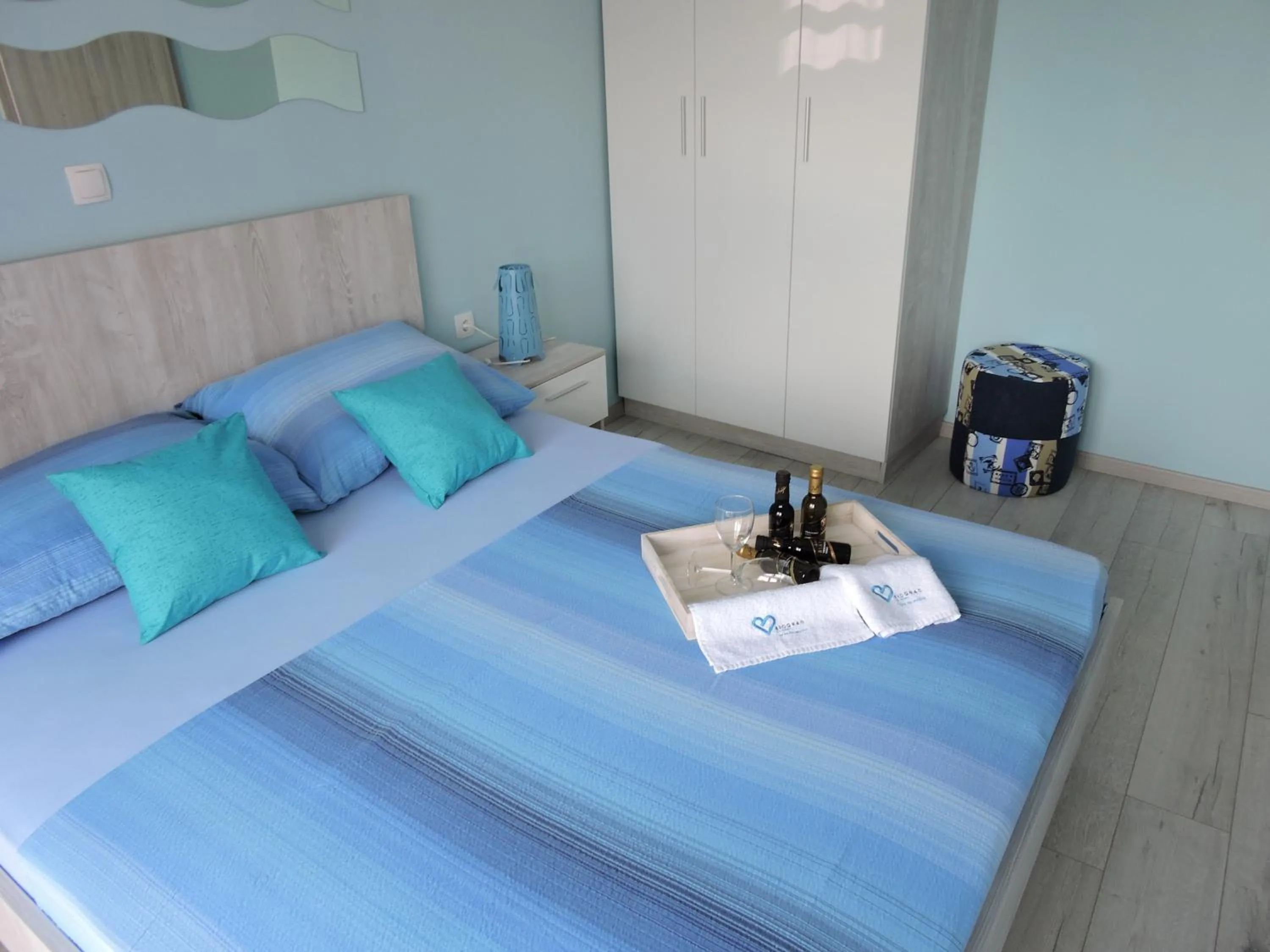 Bedroom, Bed in Apartments Perla